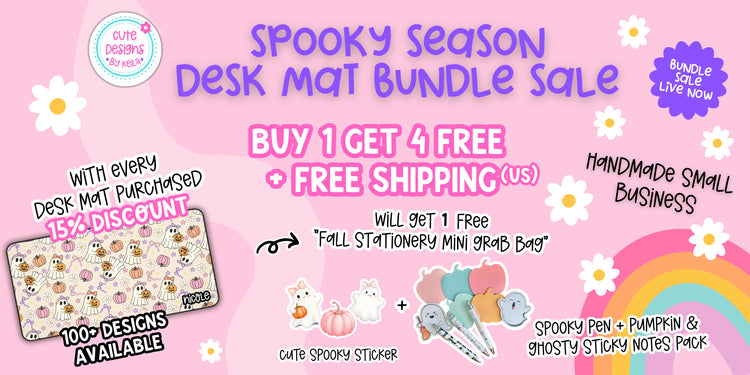 Fall & Spooky Desk Mats - freebies will be included automatically at checkout