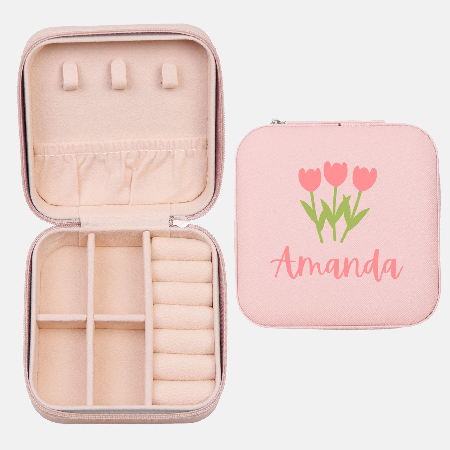 Personalized Jewelry Box / Jewelry Travel Case