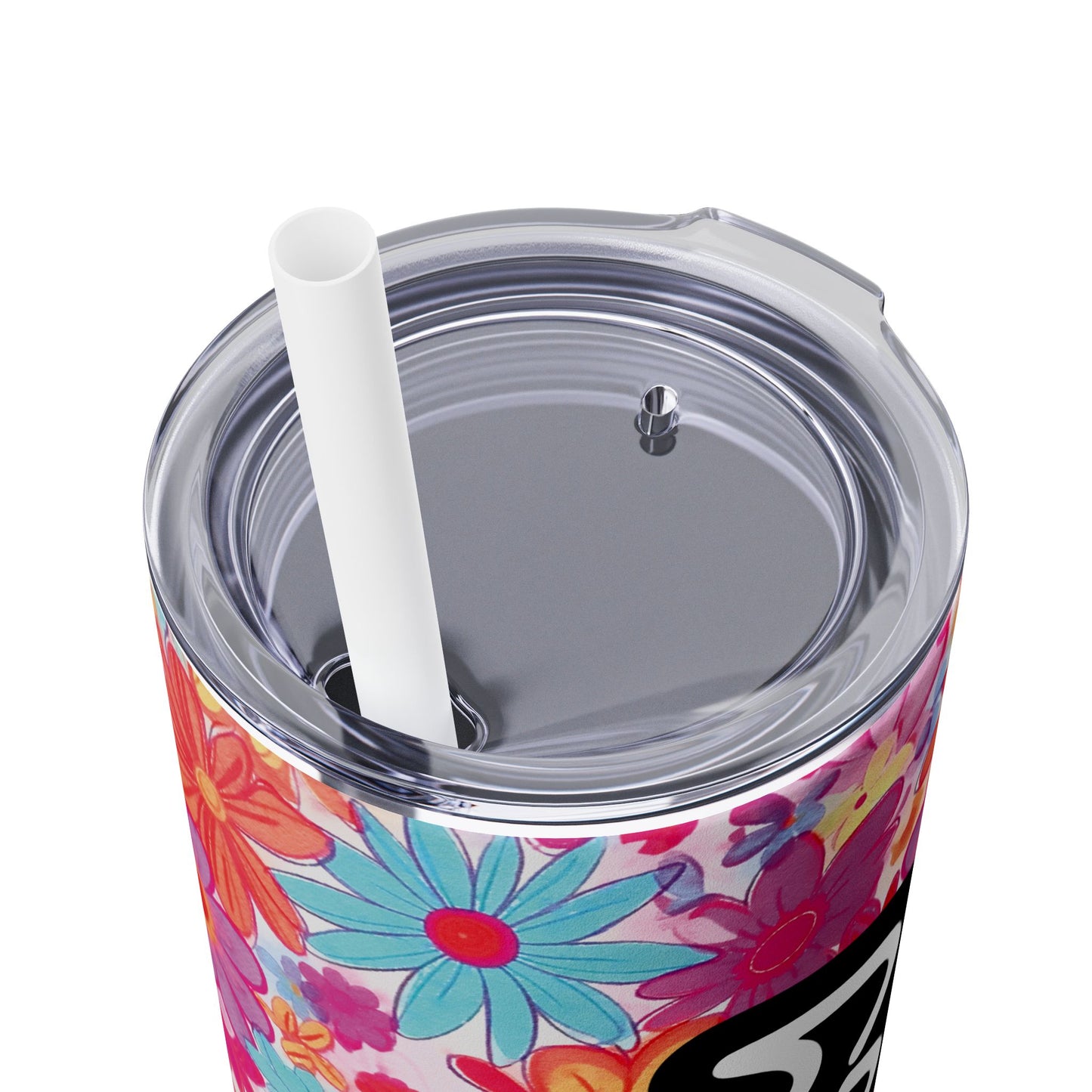 Personalized Skinny Tumbler with Straw, 20oz