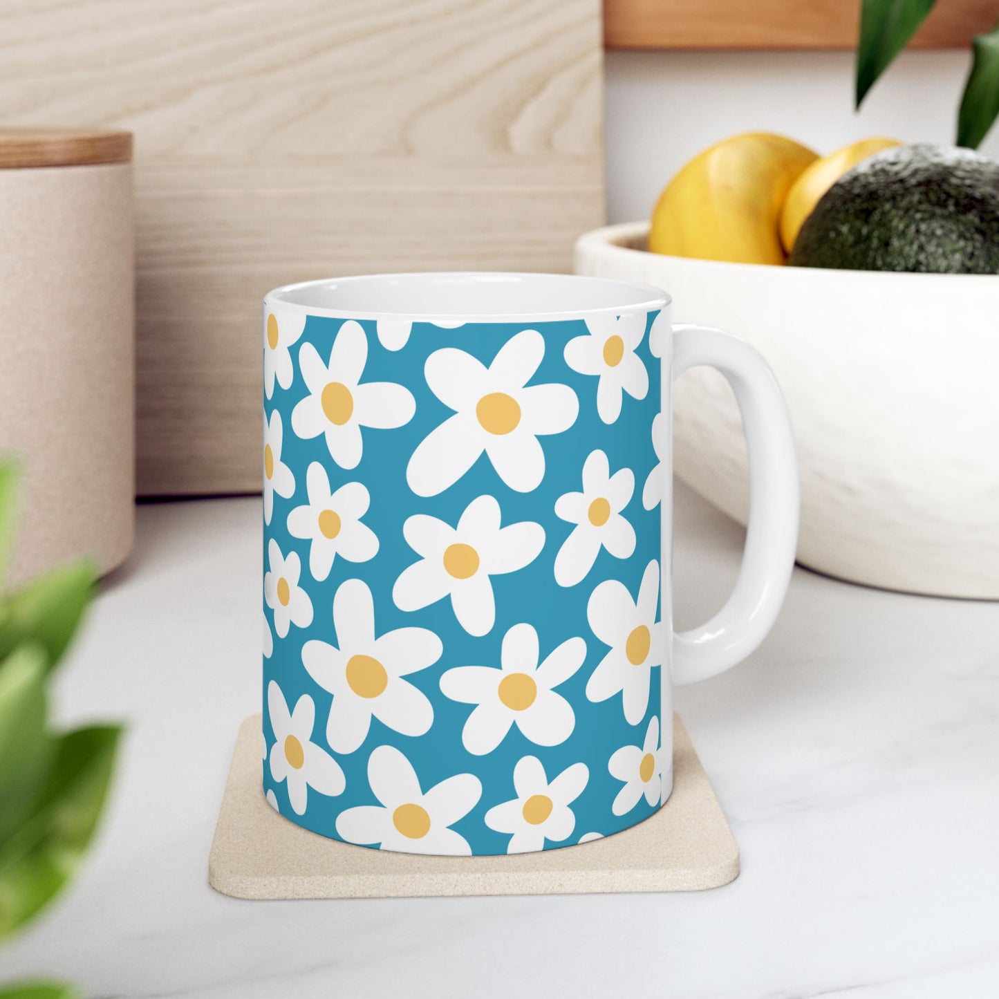 Cute Retro Flowers Coffee Mug (11oz)