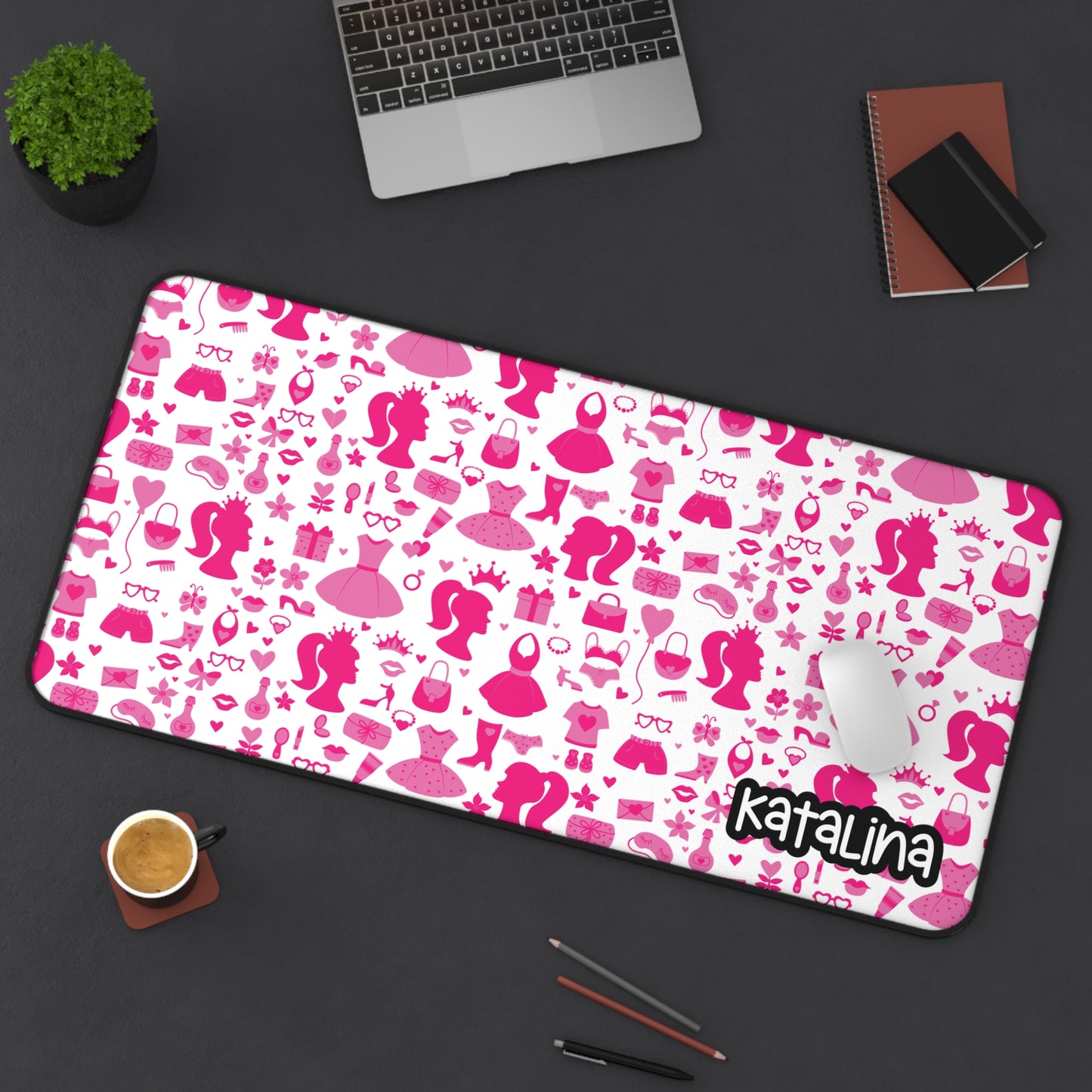 Personalized Barbie Desk Mat