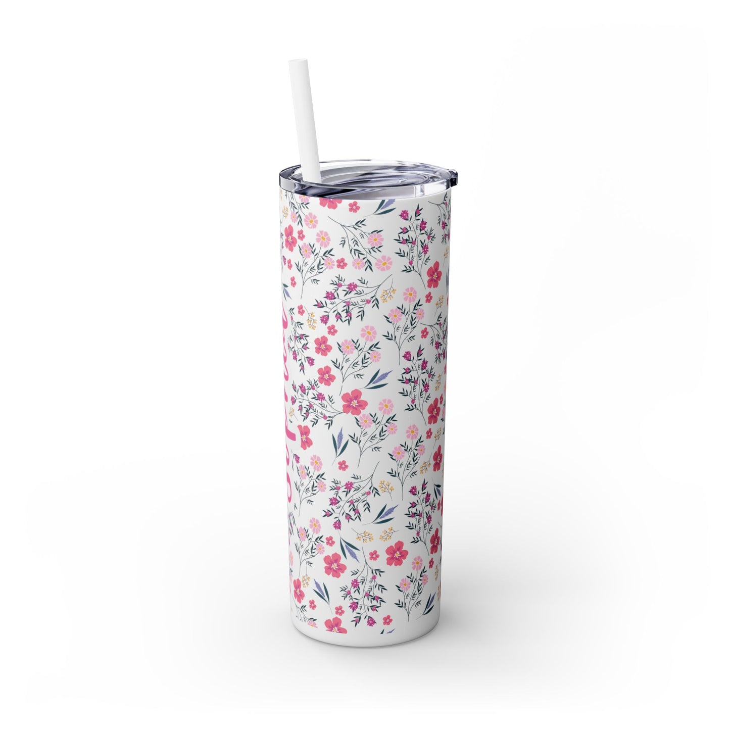 Personalized Skinny Tumbler with Straw, 20oz
