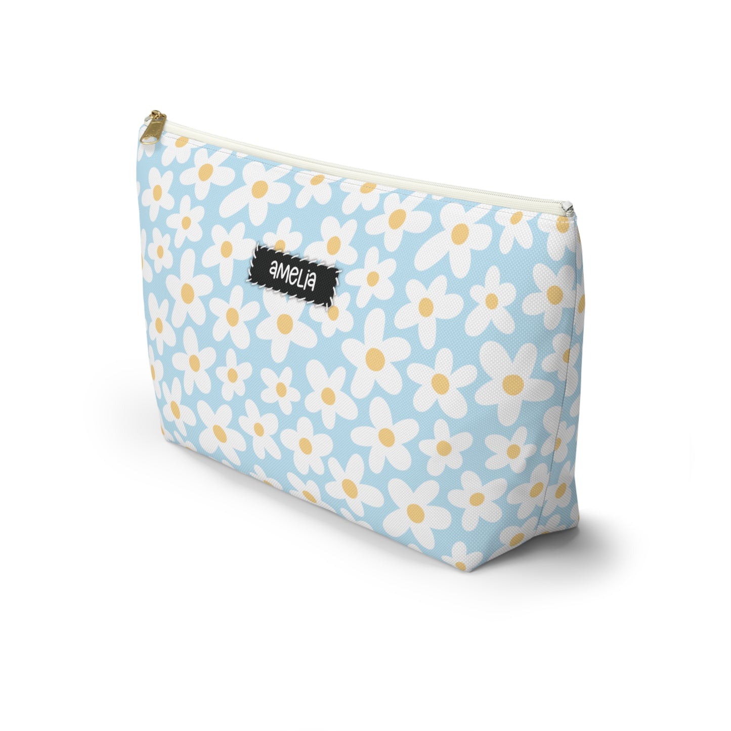 Personalized Retro Floral Pouch | Retro Floral Accesories Bag