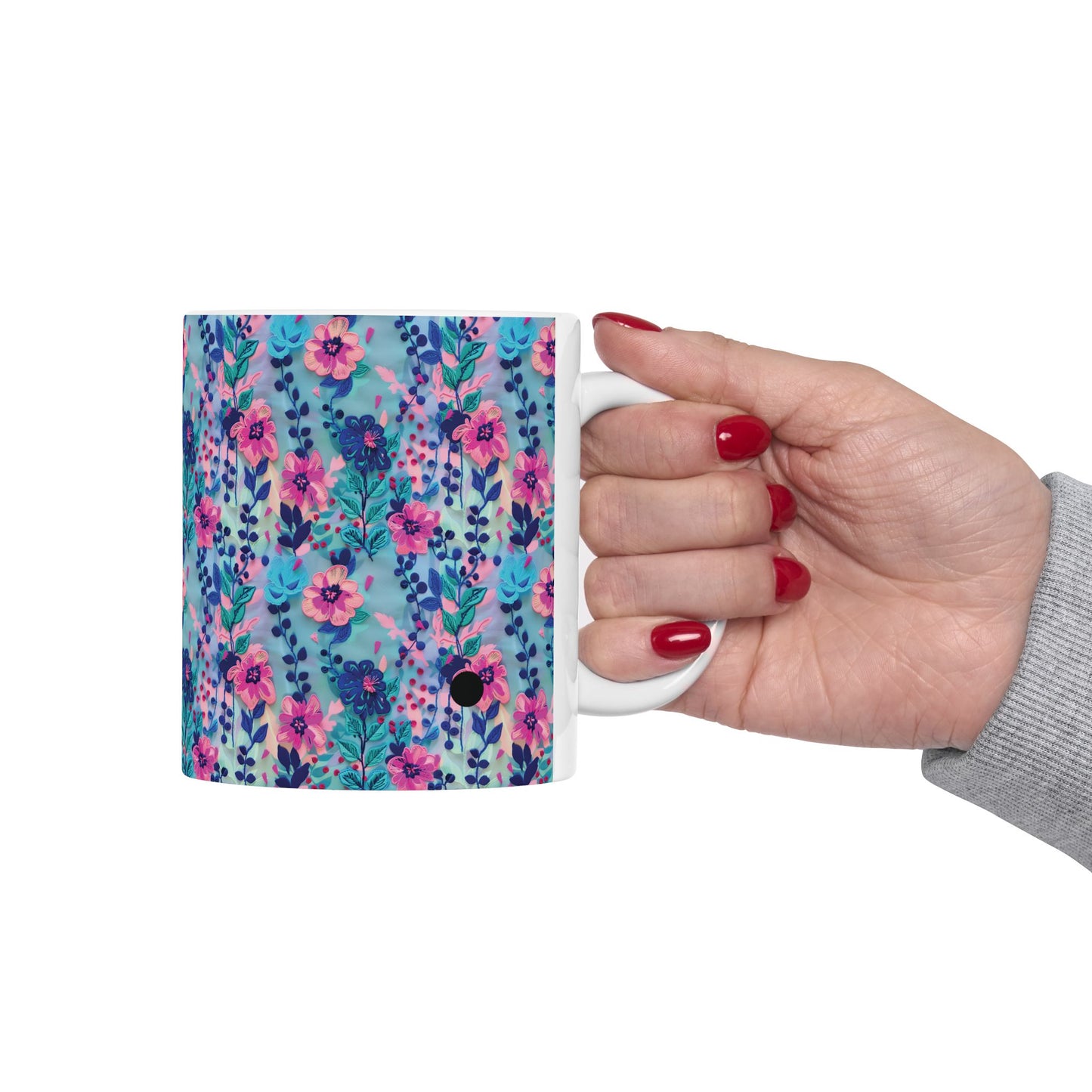 Cute Floral Coffee Mug (11oz)