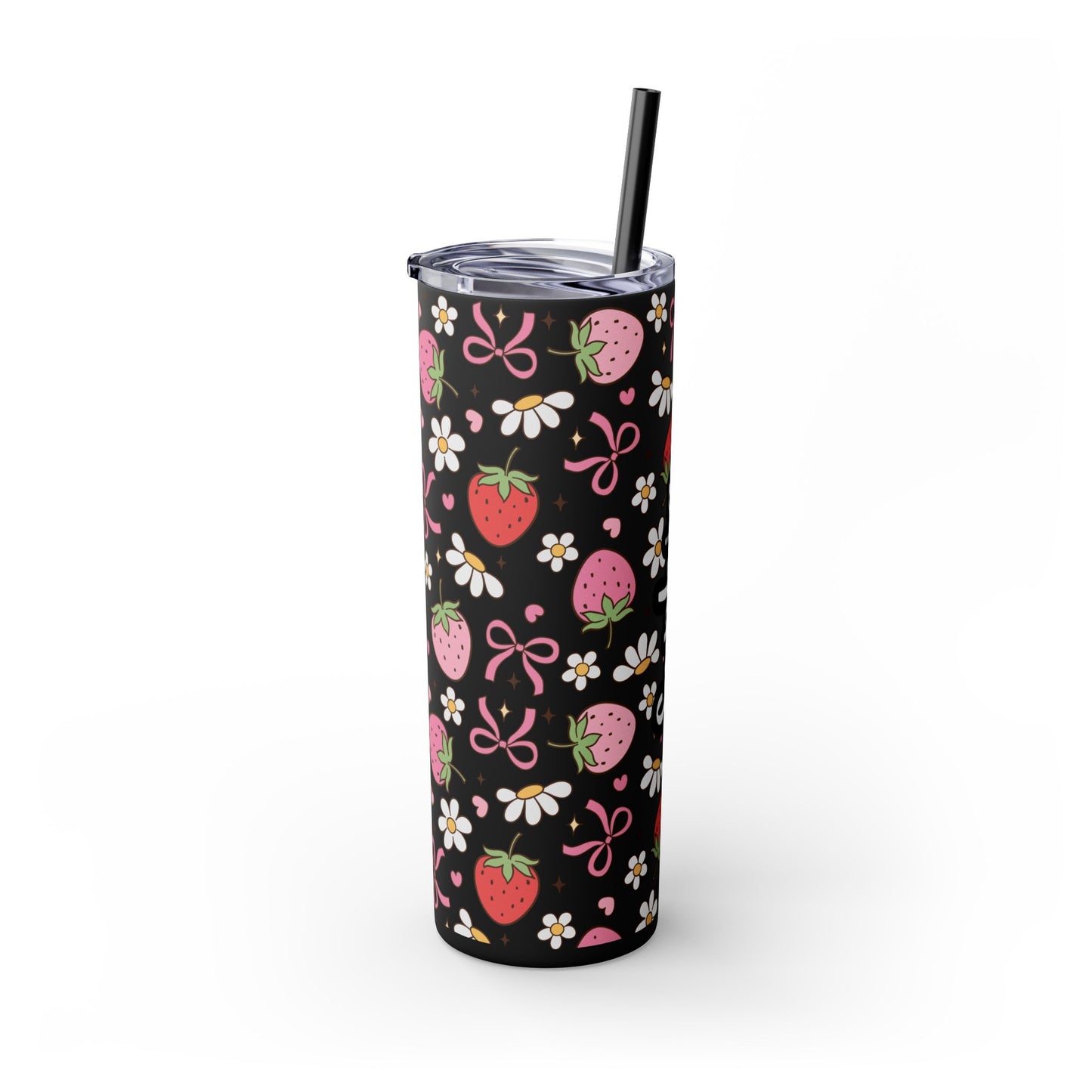 Personalized Matte Skinny Tumbler with Straw, 20oz