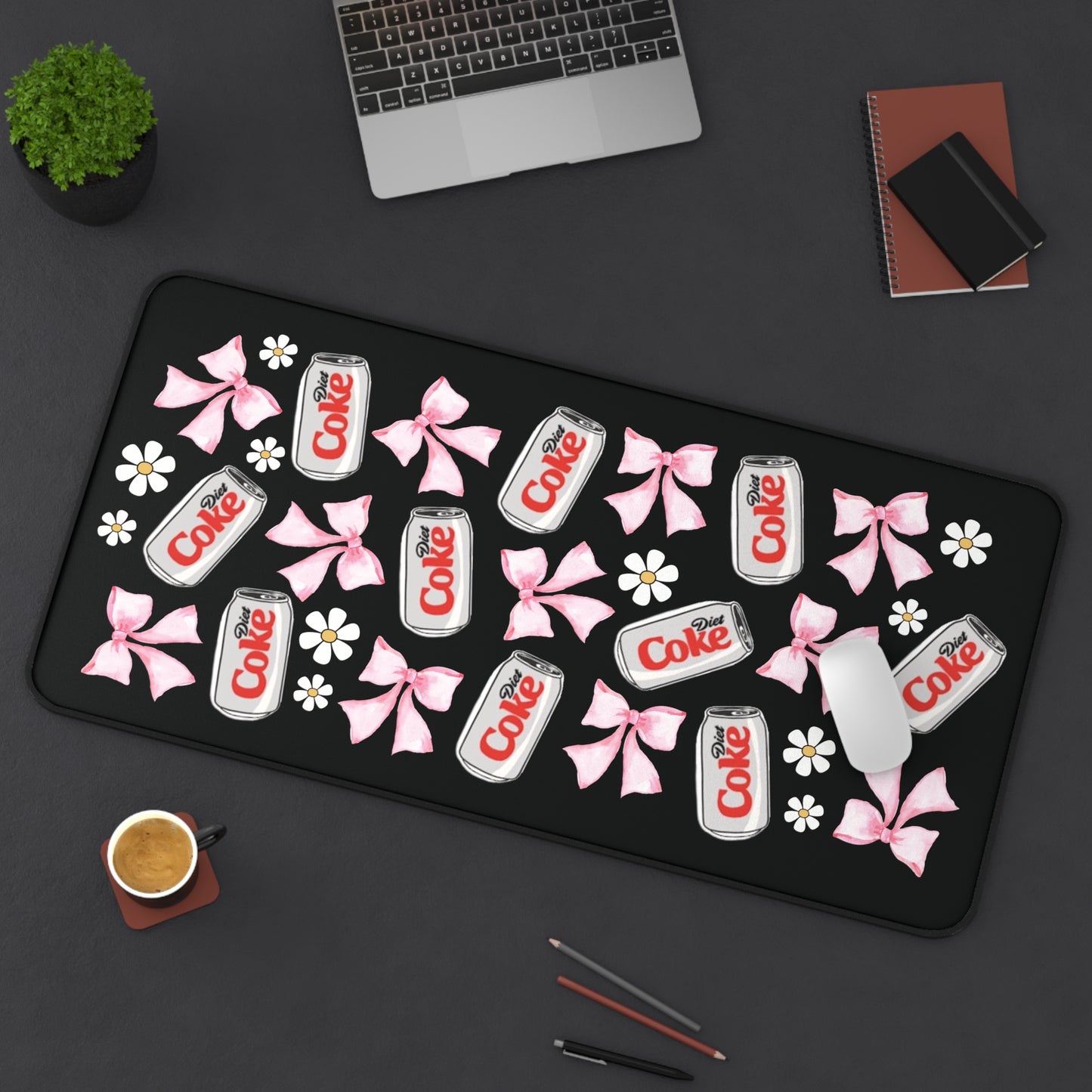 Coquette Diet Coke Desing Desk Mat | Cute Desk Mat