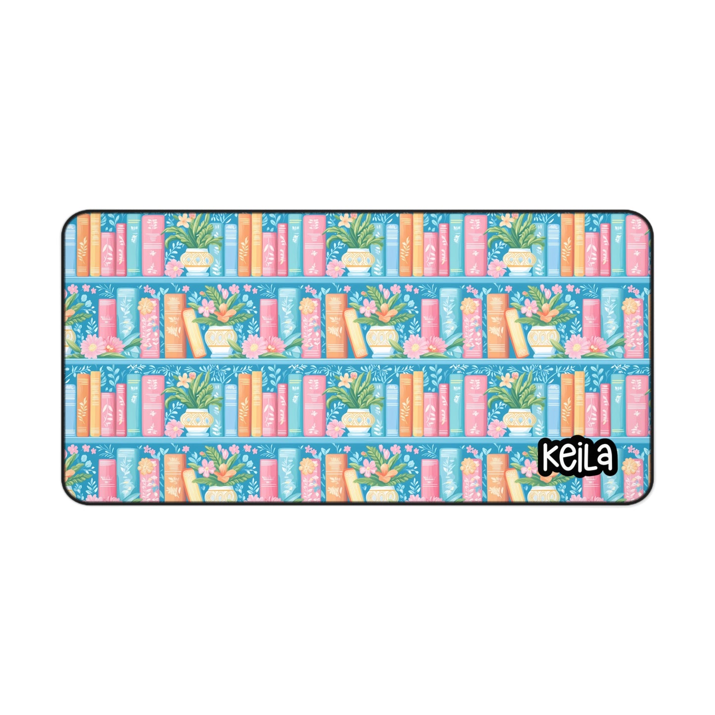 Personalized Desk Mat | Cute Booklover Desk Pads