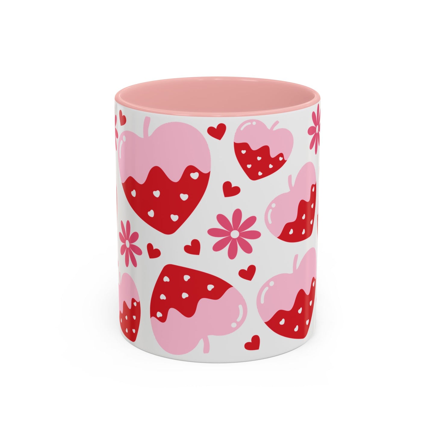 Cute Valentine Coffee Mug (11oz) | Strawberries Mug