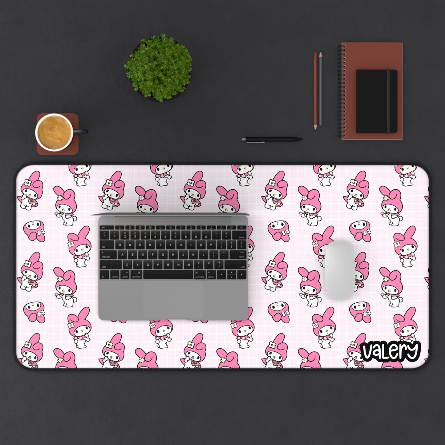 Cute My Melody Desk Mat, Hello Kitty Desk Mat | Cozy Office Decor, Gaming Mouse Pad, Unique Gift for Her, Aesthetic Desk Accessories, Cute Home Office Essentials