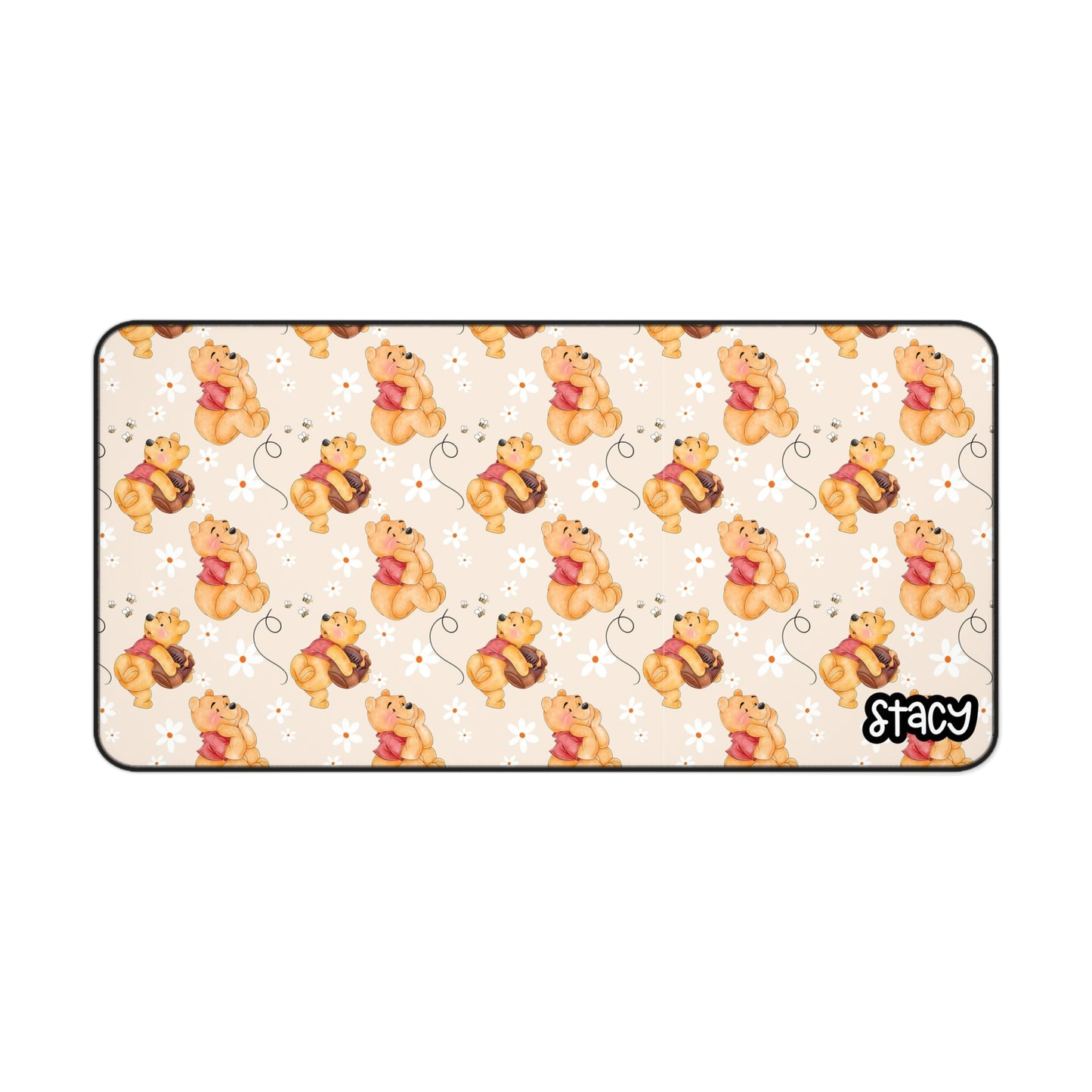 Winnie the Pooh Desk Mat, Pooh Bear Desk Mat, Winnie the Pooh Mousepad, Whimsical Animal Desk Mat, Cute Desk Accessories, Office Decor, Mouse Pad, Gift for Gamers, Kids Room, Animal Lovers