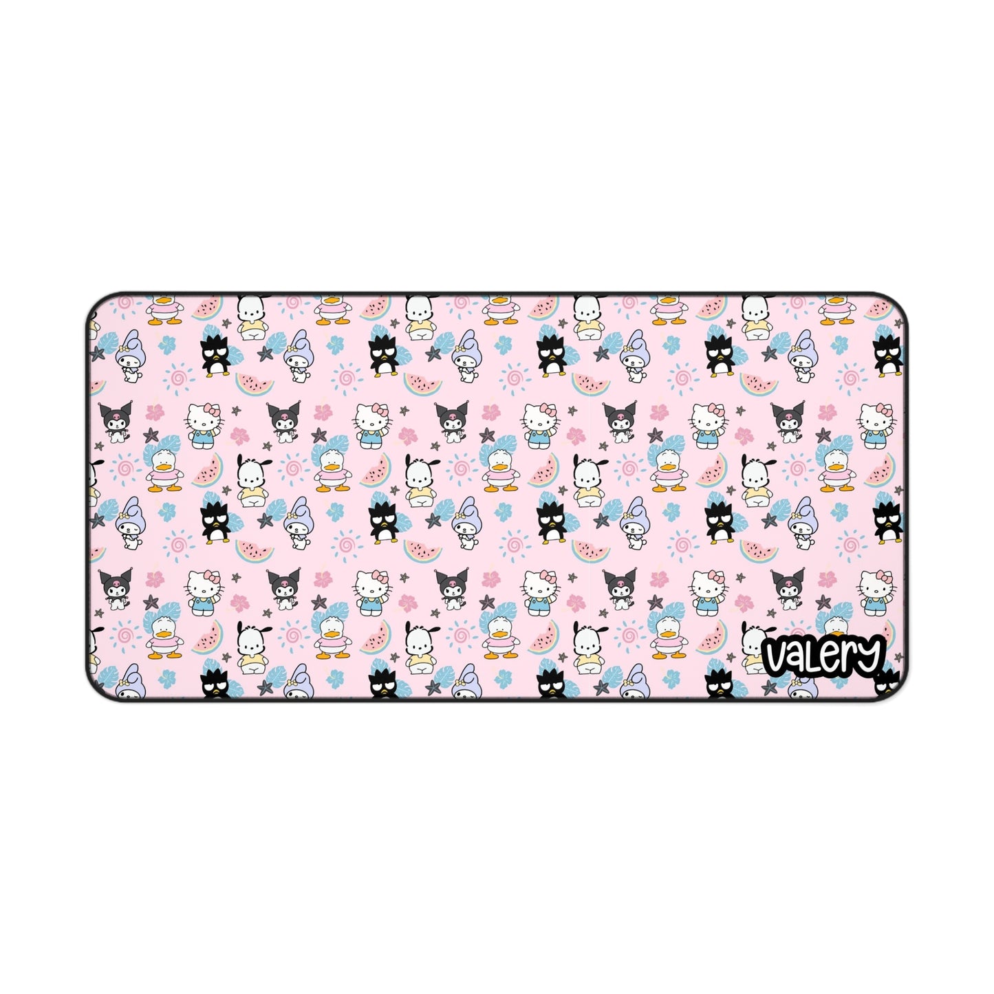 Cute Hello Kitty Desk Mat, Sanrio Desk Mat, Gaming Mouse Pad, Office Accessories, Cartoon Desk Decor, Gifts for Her, Pink Hello Kitty Design