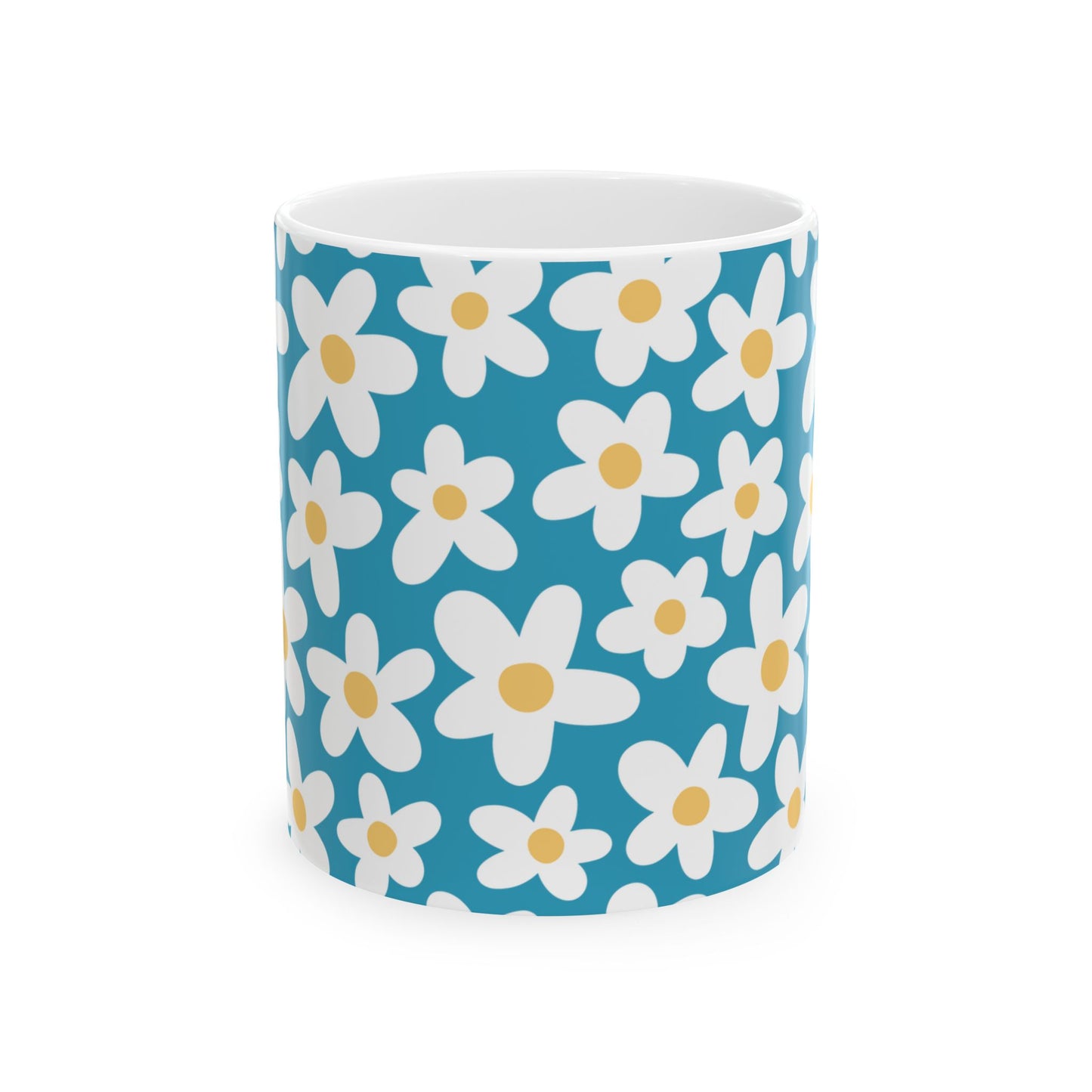 Cute Retro Flowers Coffee Mug (11oz)