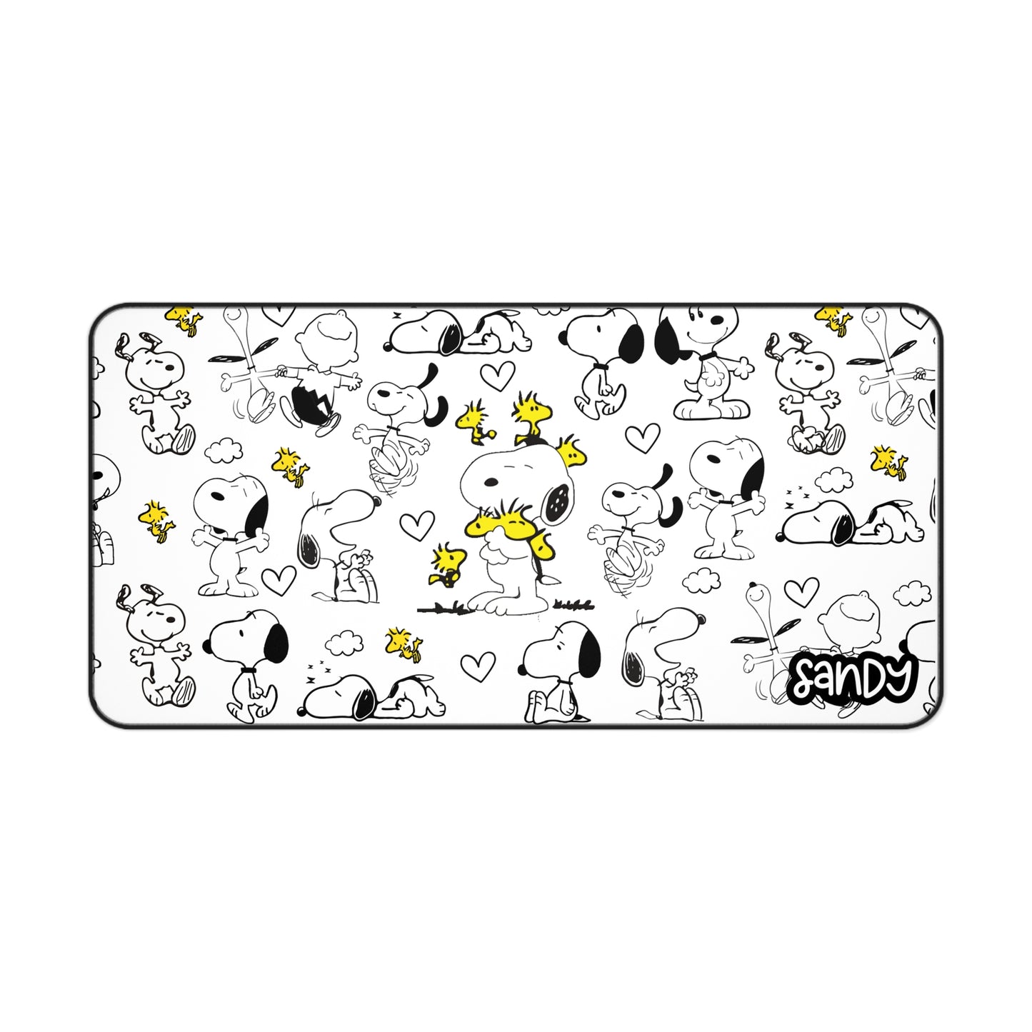 Cute Snoopy Desk Mat, Office Decor, Gift for Dog Lovers, Cute Mouse Pad, Valentine’s Day Gift, Cartoon Desk Accessory