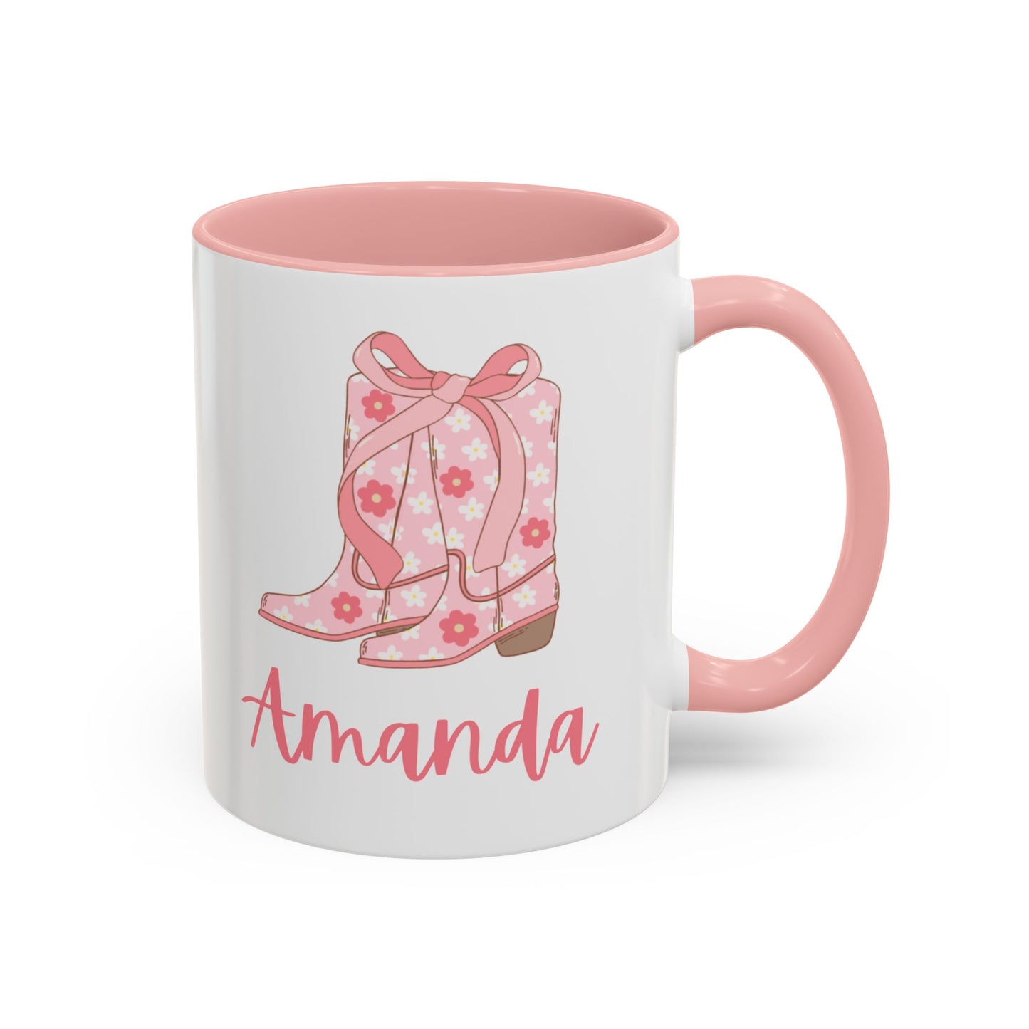 Personalized Coquette Cowgirl Boots Coffee Mug (11oz)