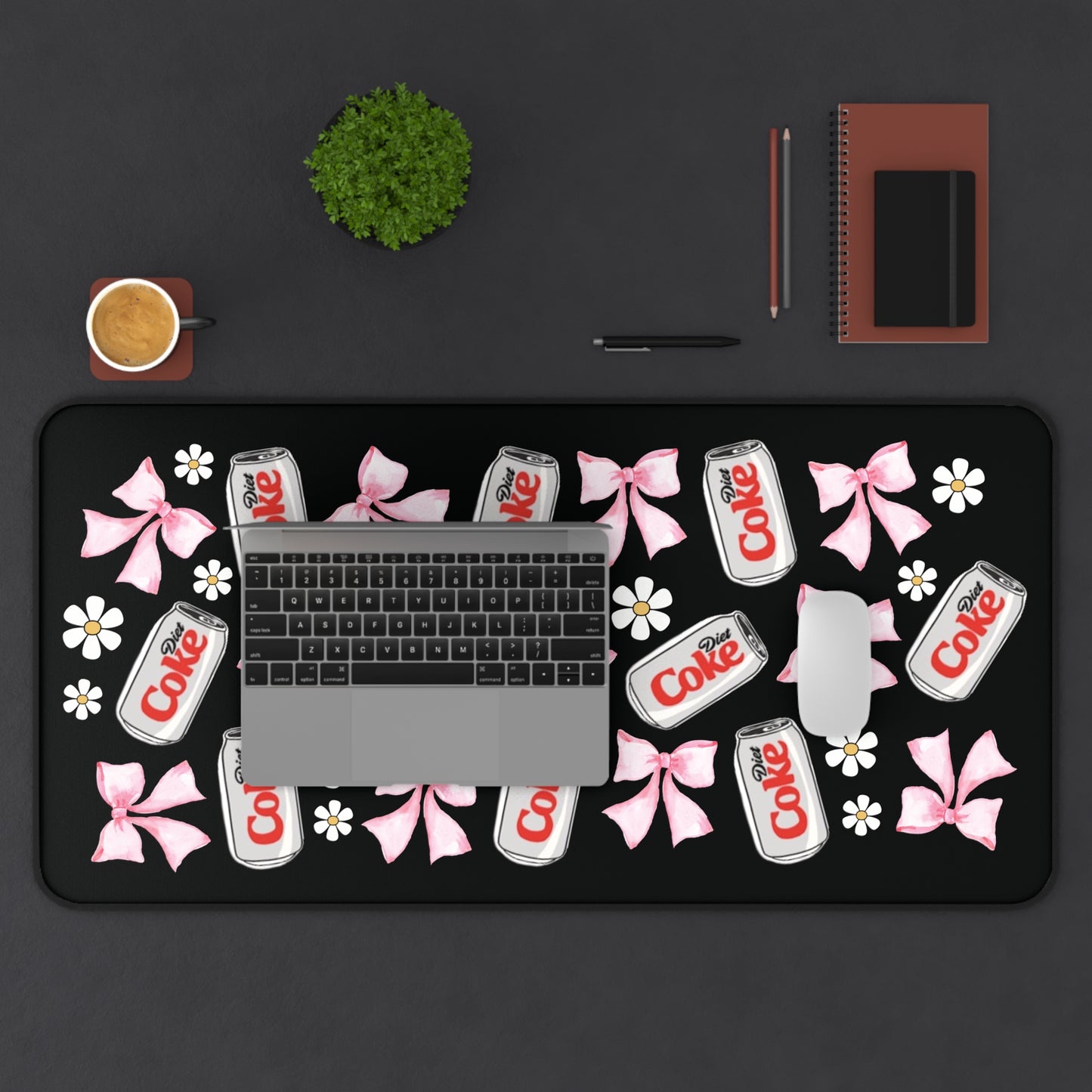 Coquette Diet Coke Desing Desk Mat | Cute Desk Mat
