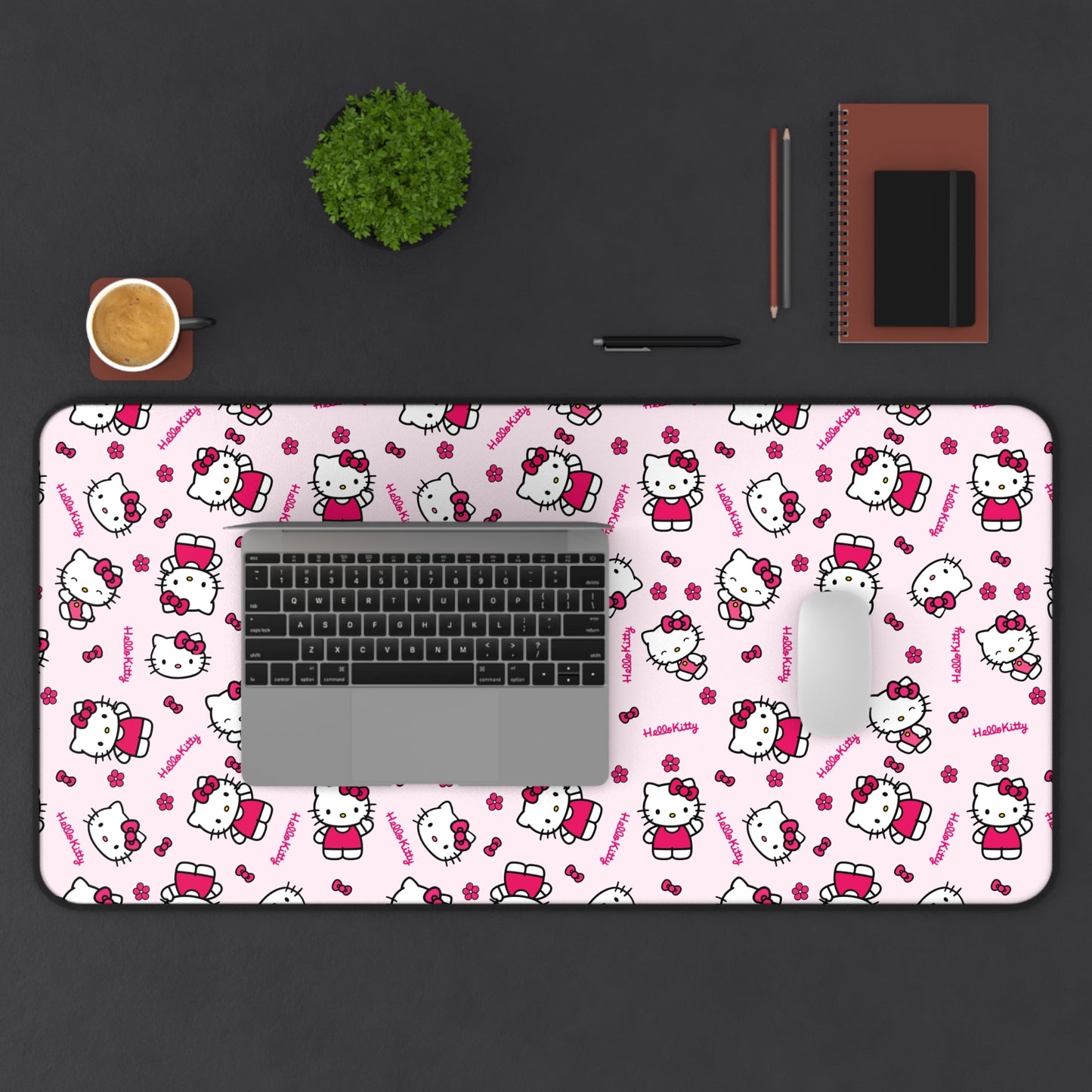 Pink Hello Kitty Desk Mat