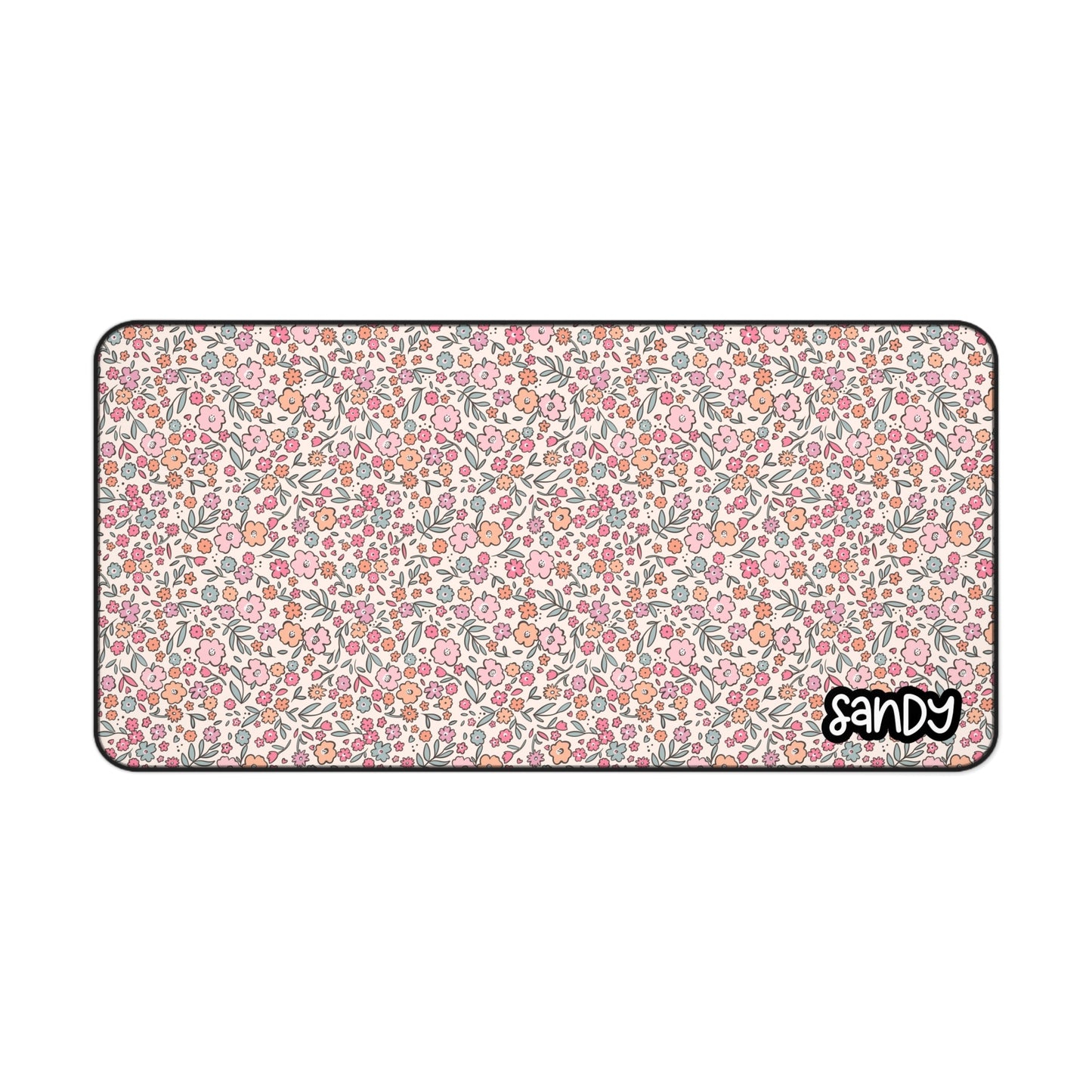 Floral Desk Mat, Cute Office Decor, Gift for Remote Workers, Home Office Essentials, Personalized Desk Accessories