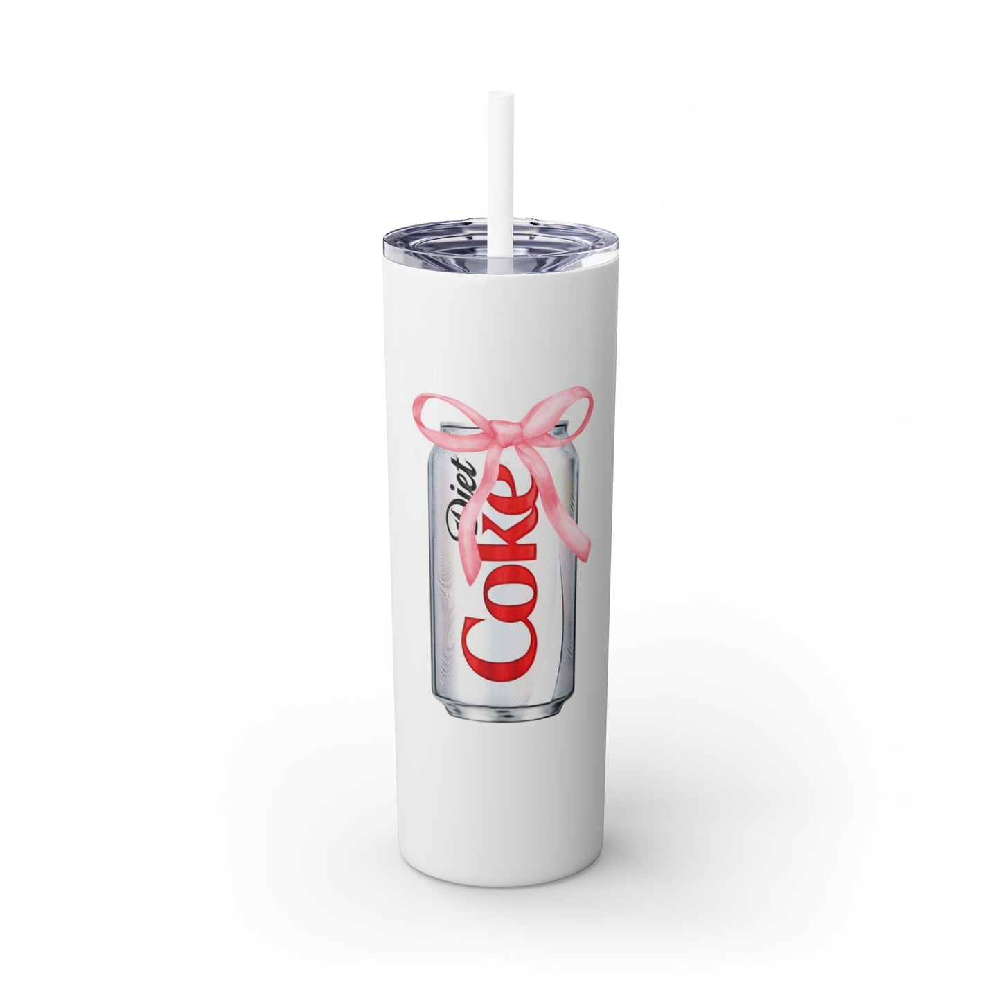 Diet Coke Skinny Tumbler with Straw, 20oz