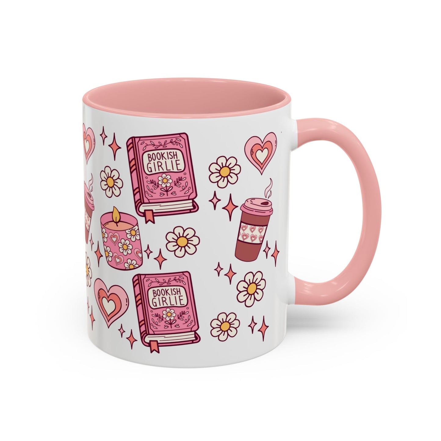 Booklover Pink Coffee Mug (11oz)