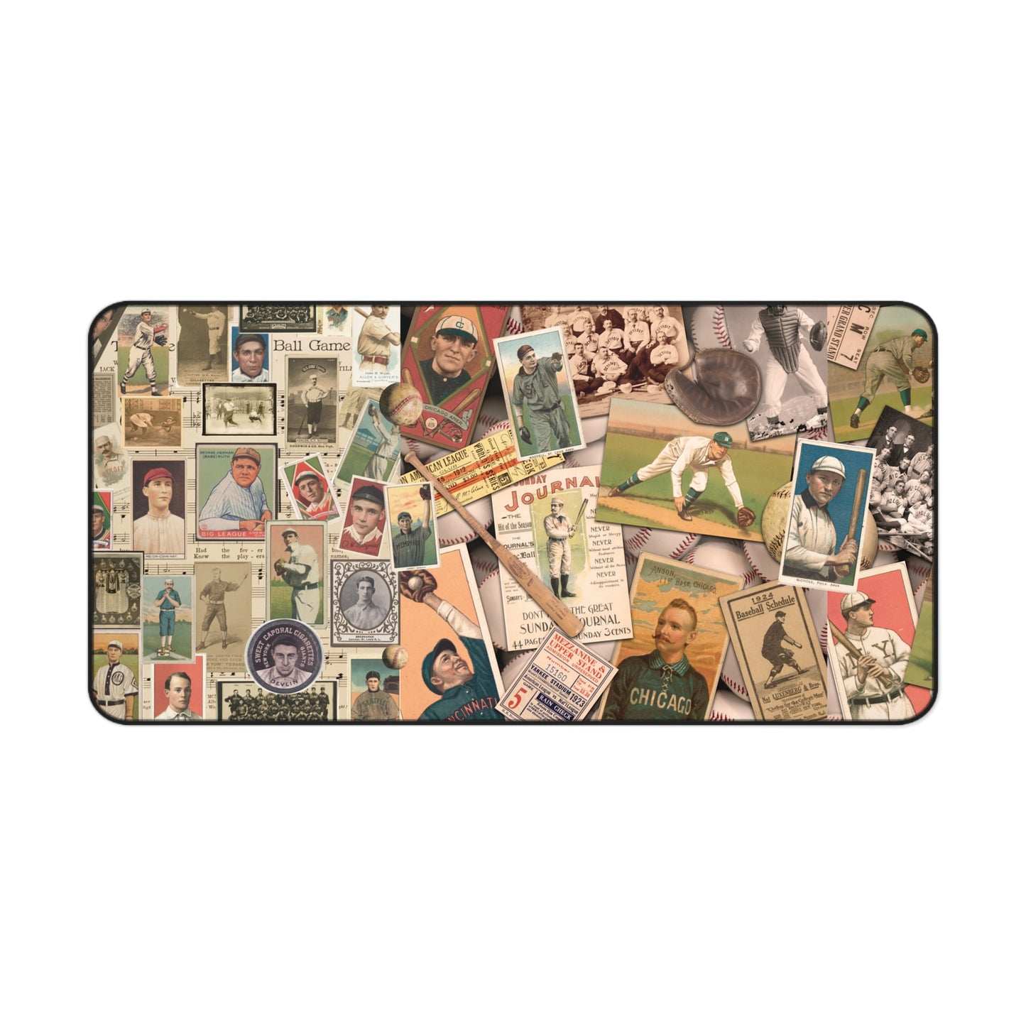 Vintage Baseball Desk Mat - Perfect for Sports Fans & Home Offices
