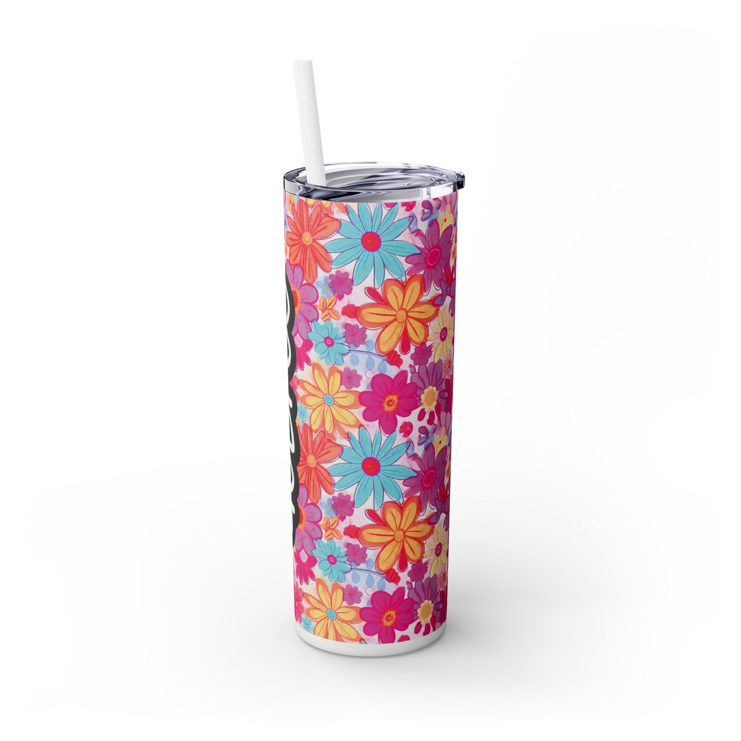Personalized Skinny Tumbler with Straw, 20oz