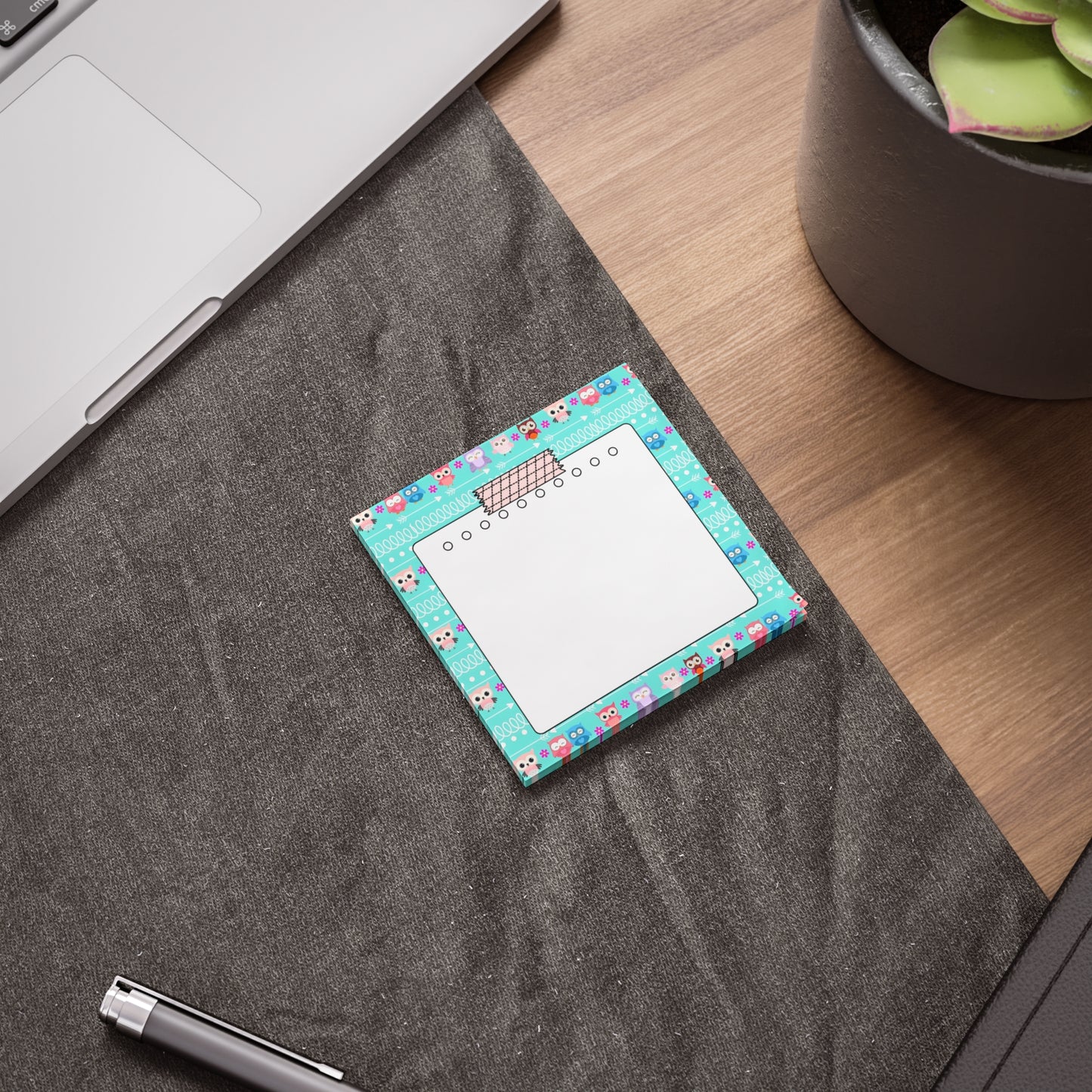 Cute Owl Sticky Note Pads, Personalized Stationery, Writing Pads, Office Supplies, Gift for Teachers, Planner Accessories, Cute Desk Decor