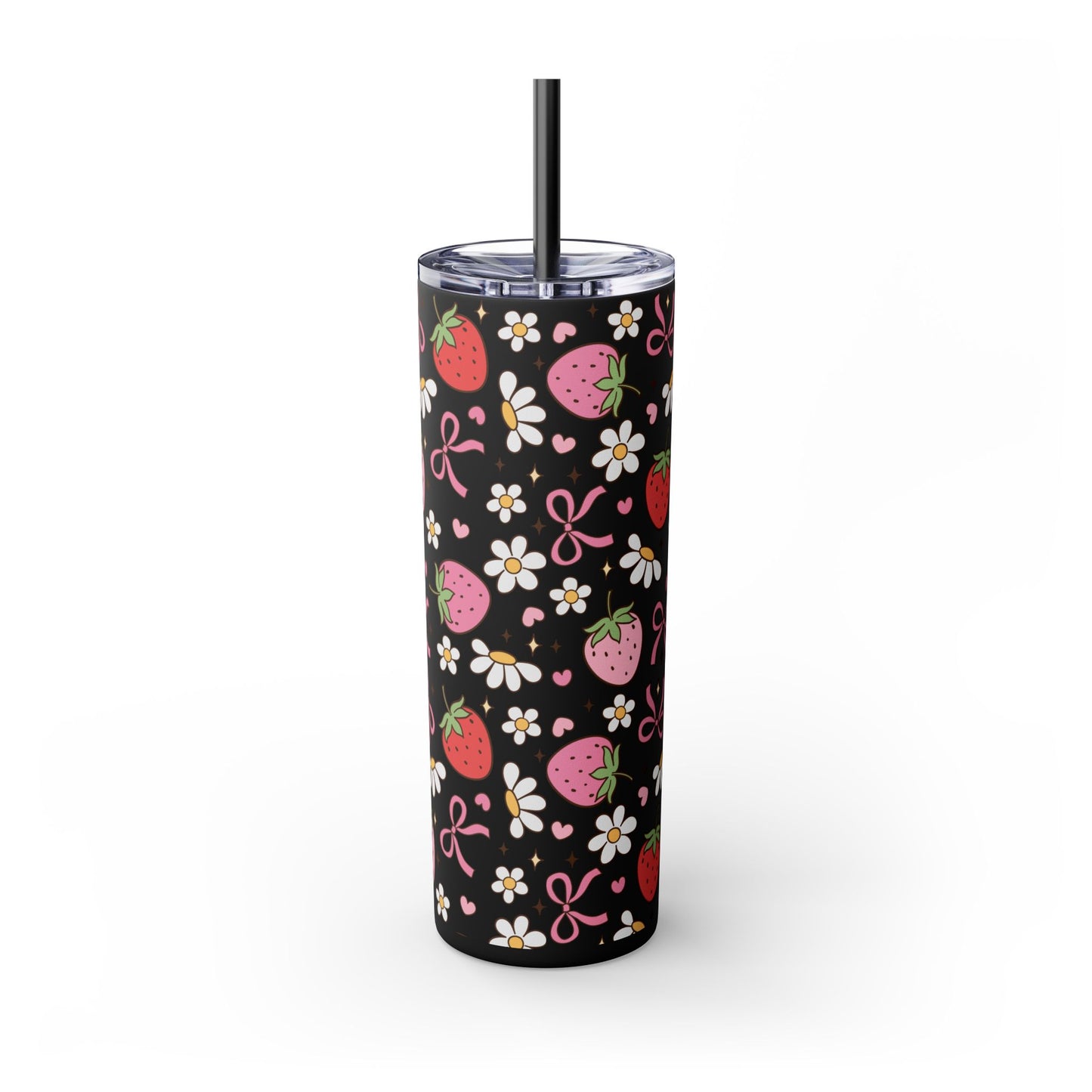 Personalized Matte Skinny Tumbler with Straw, 20oz