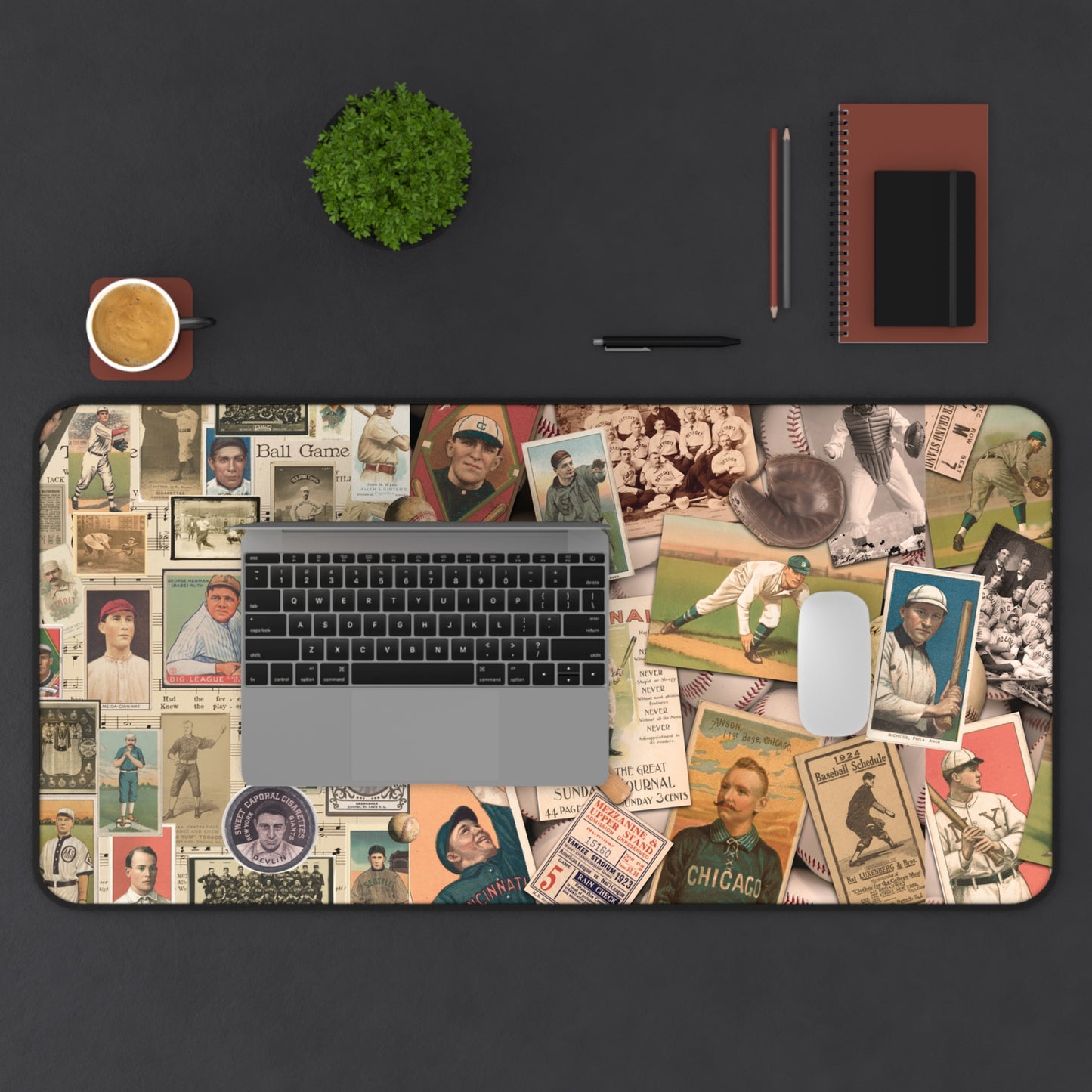 Vintage Baseball Desk Mat - Perfect for Sports Fans & Home Offices