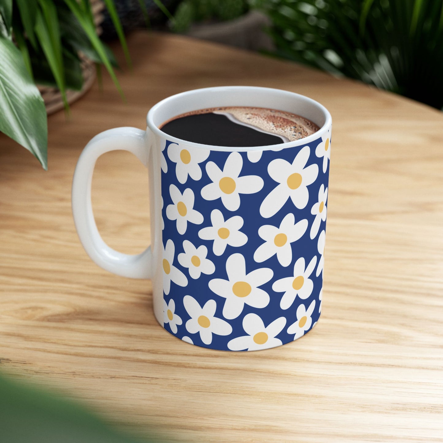 Cute Retro Flowers Coffee Mug (11oz)