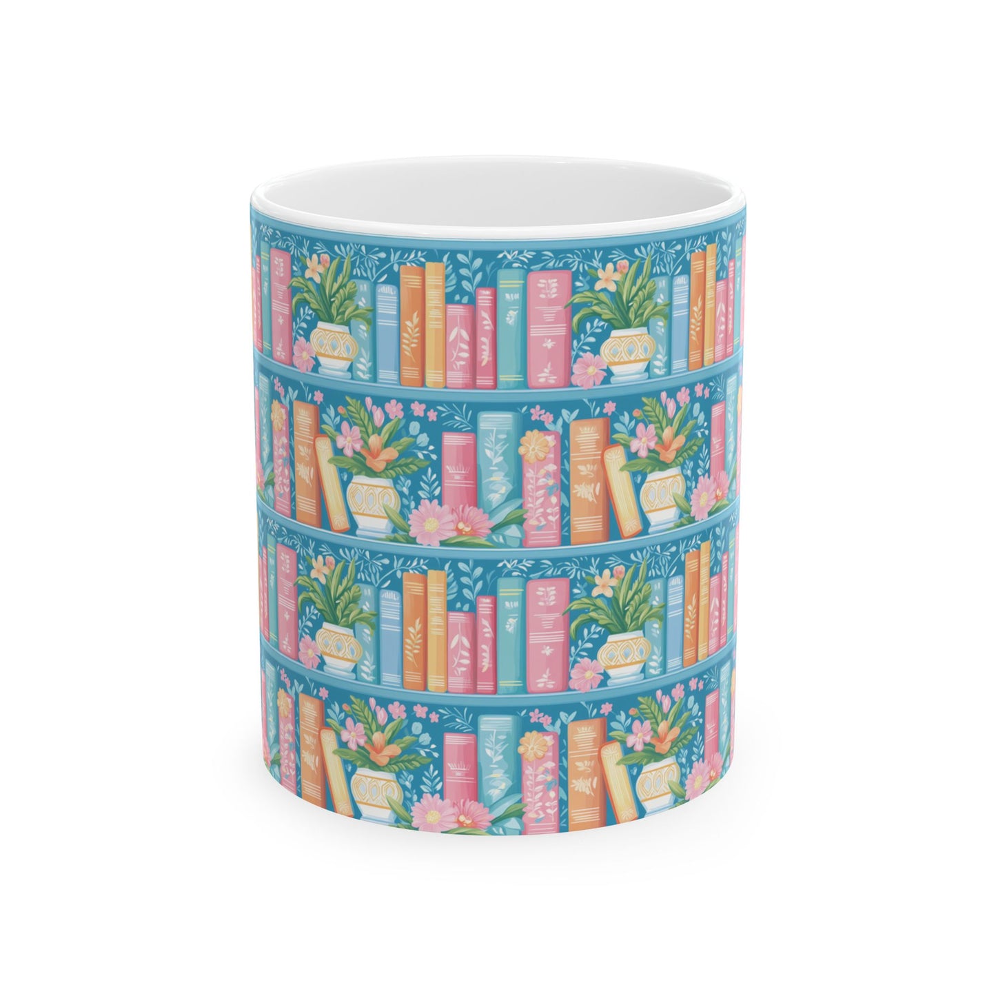 Cute Spring Flowers Booklover Coffee Mug (11oz)