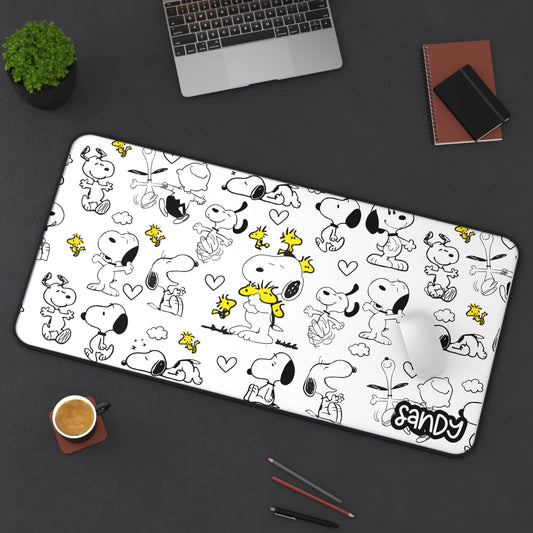 Cute Snoopy Desk Mat, Office Decor, Gift for Dog Lovers, Cute Mouse Pad, Valentine’s Day Gift, Cartoon Desk Accessory