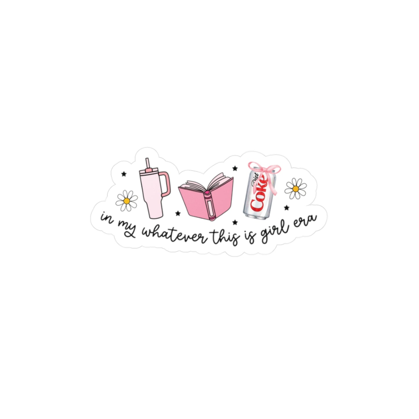 Bookish Girlie Diet Coke Sticker (waterproof)