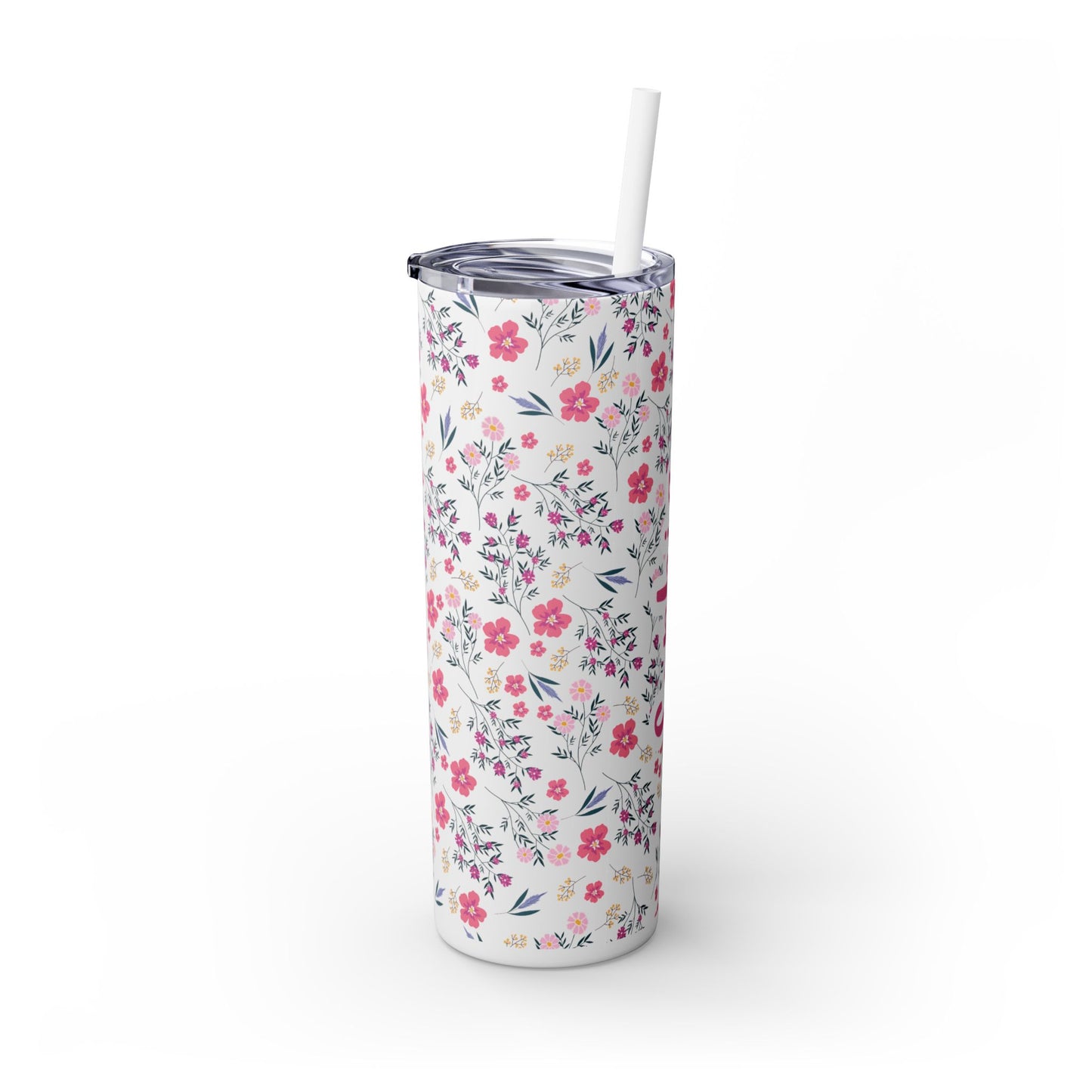 Personalized Skinny Tumbler with Straw, 20oz