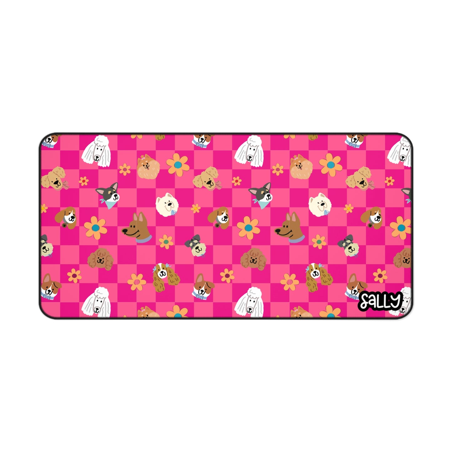 Cute Dog Pattern Desk Mat - Perfect for Pet Lovers and Home Offices