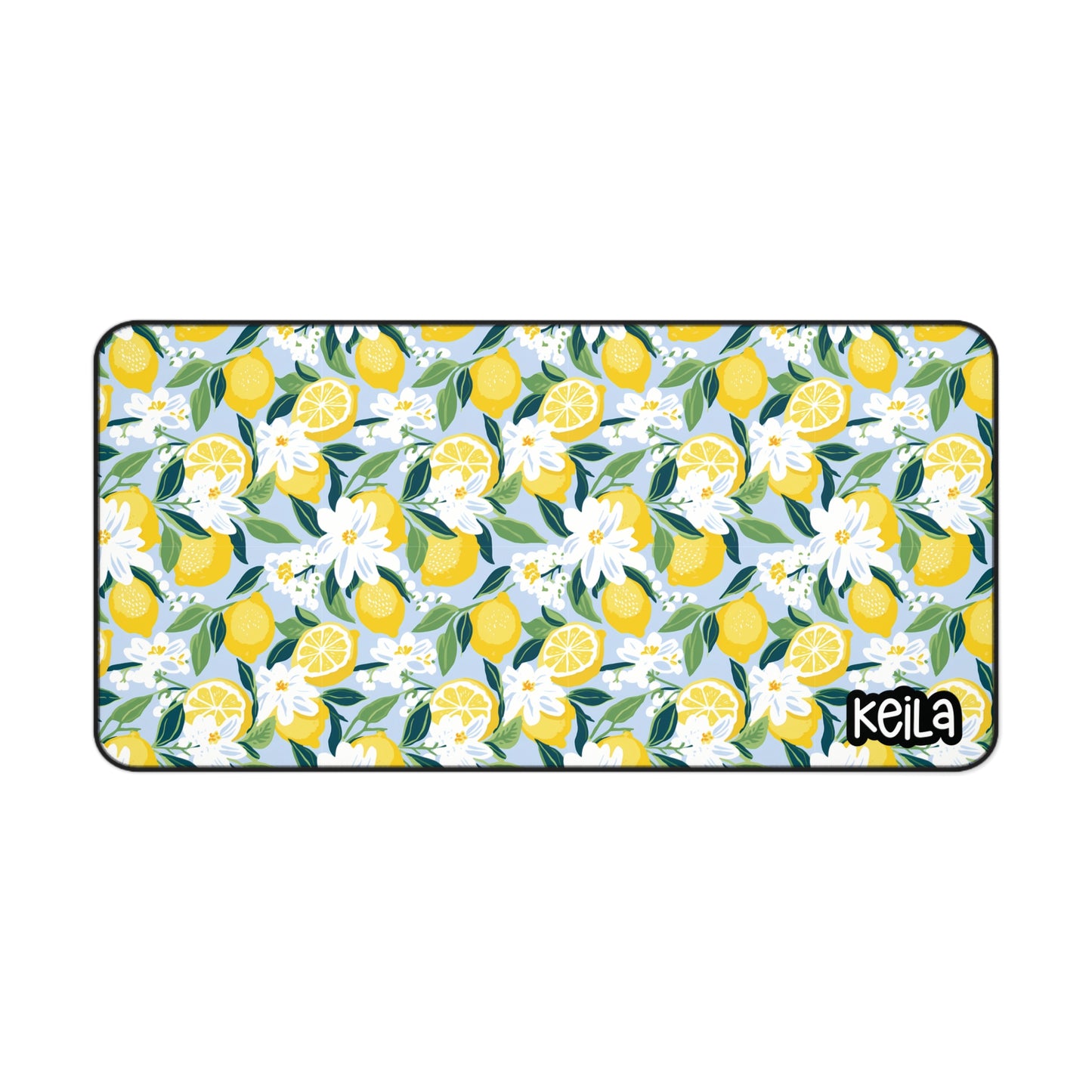 Personalized Lemon Themed Desk Mat | Cute Desk Pads