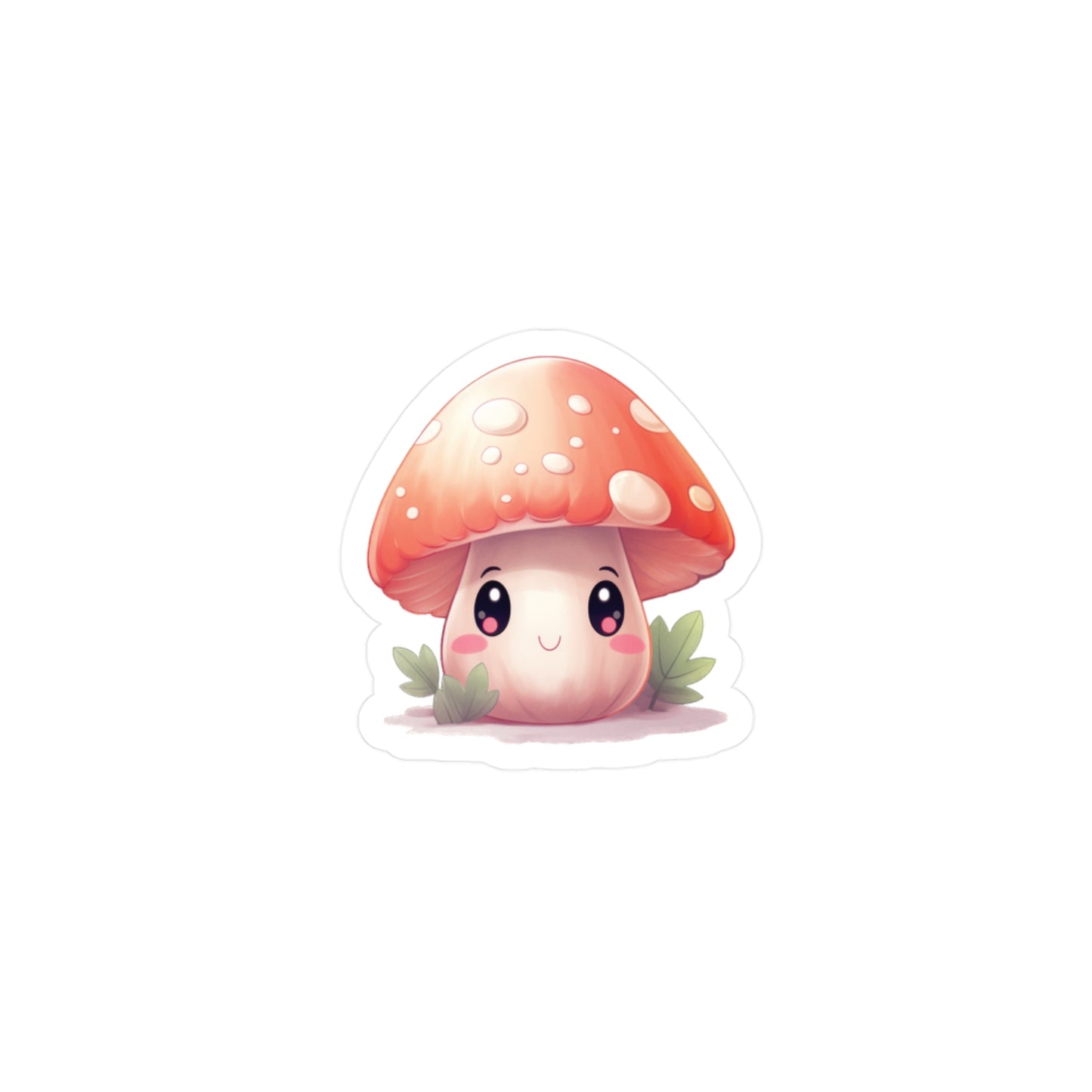 Cute Mushroom Decorative Sticker (waterproof) 2”x2”