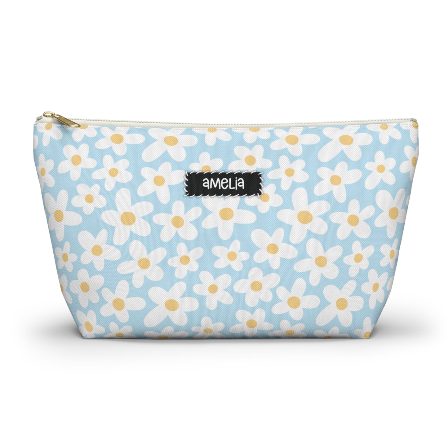 Personalized Retro Floral Pouch | Retro Floral Accesories Bag