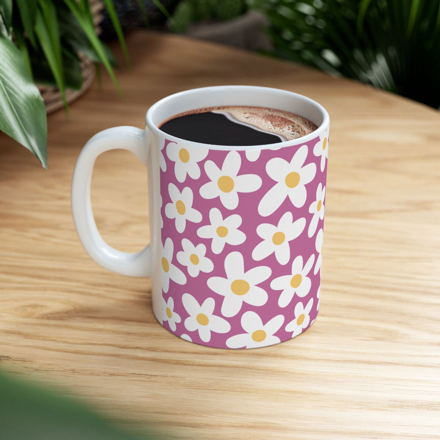 Cute Retro Flowers Coffee Mug (11oz)