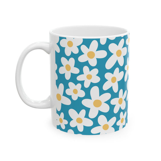 Cute Retro Flowers Coffee Mug (11oz)