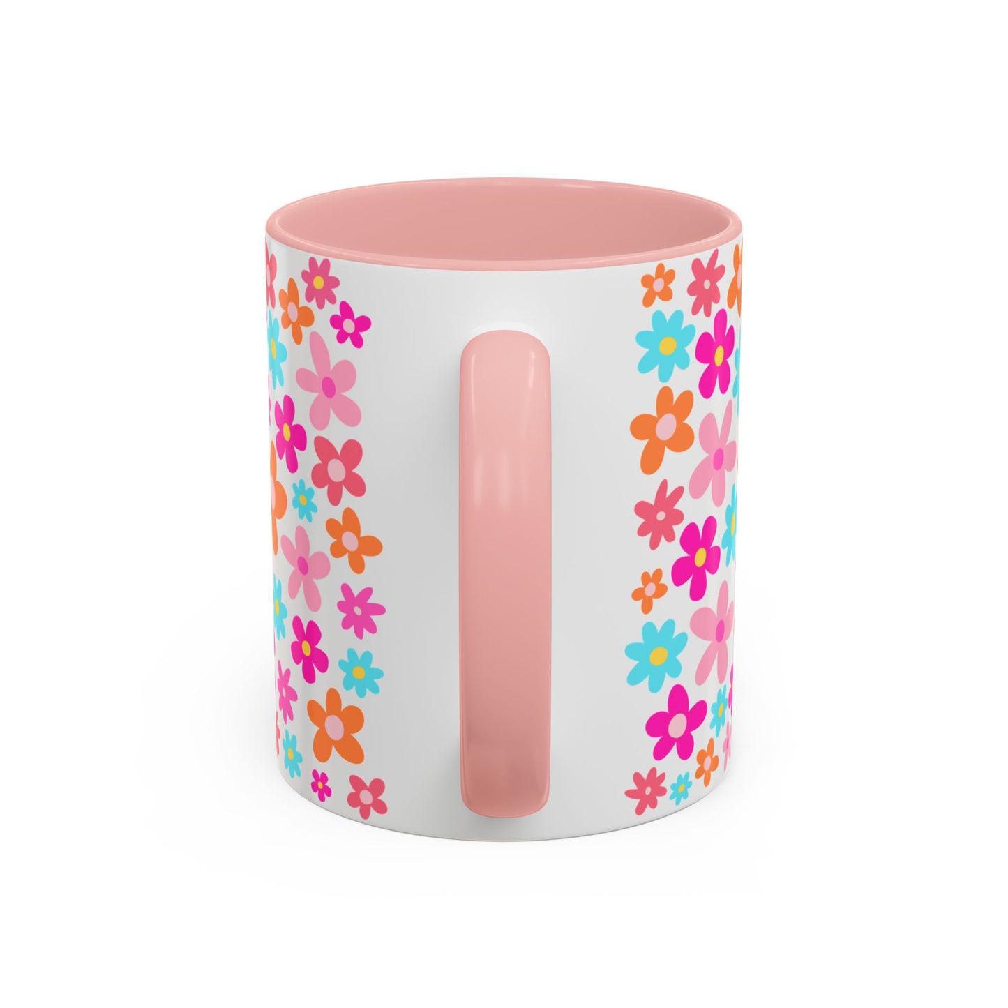 Colorful Floral Accent Coffee Mug for Bright Mornings