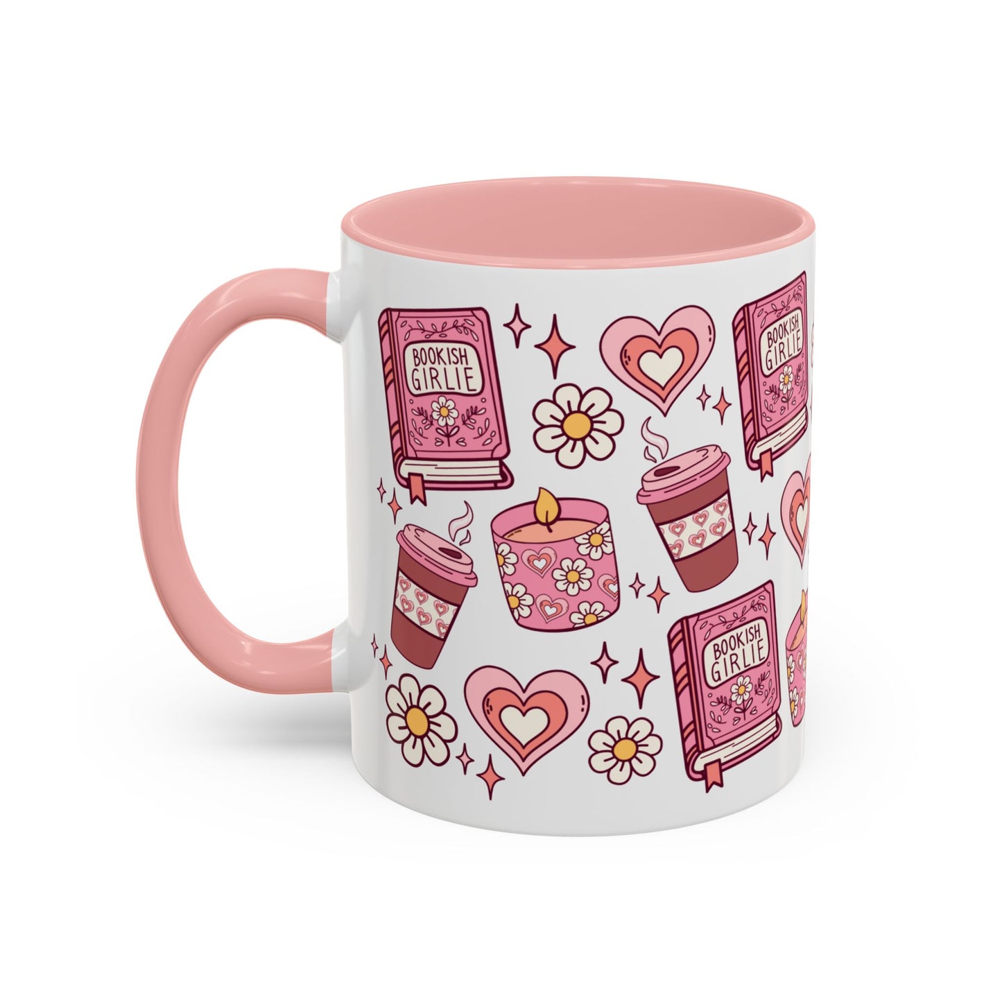 Booklover Pink Coffee Mug (11oz)