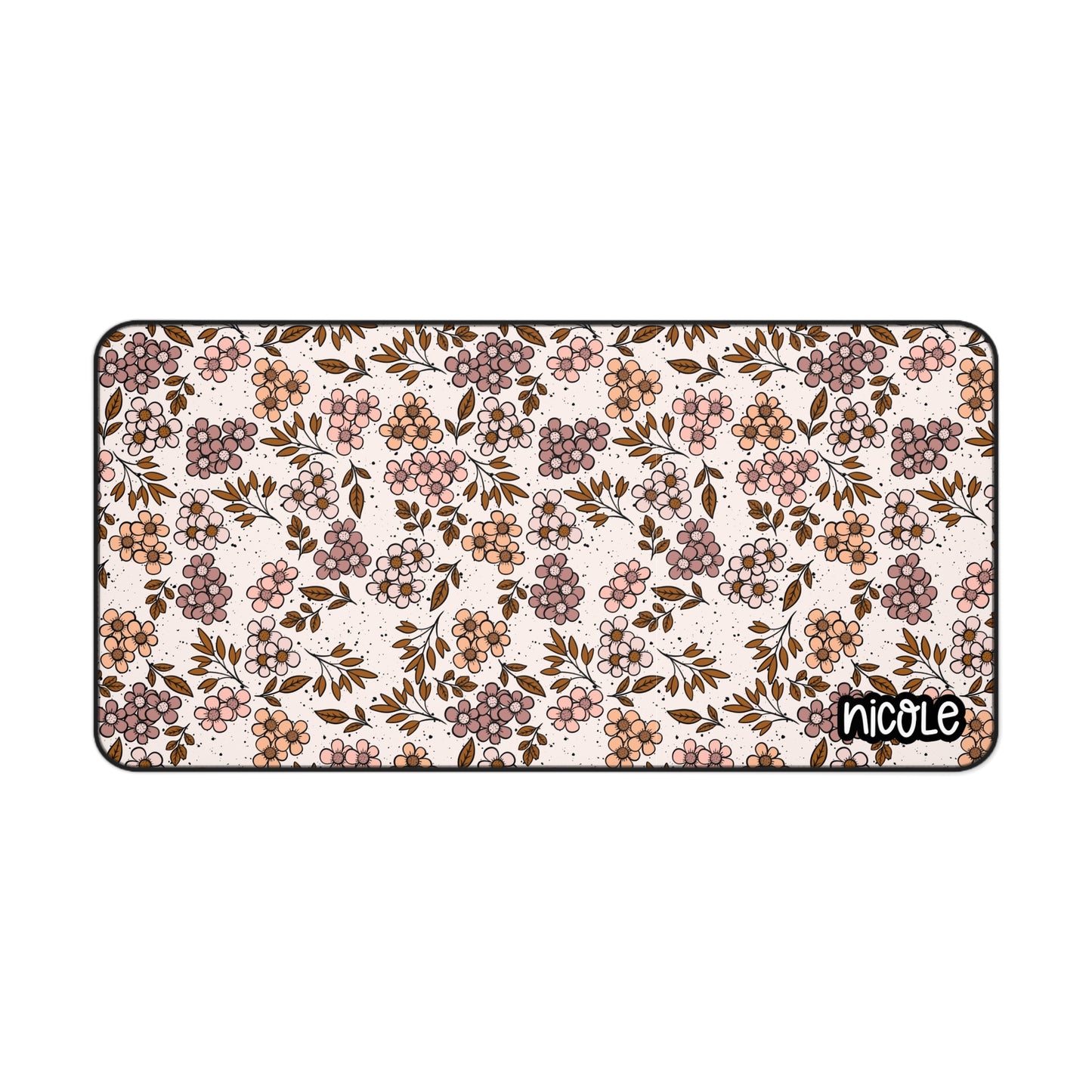 Autum Floral Desk Mat for Home Office, Elegant Workspace Decor, Personalized Gift for Students, Ergonomic Mouse Pad, Computer Mat
