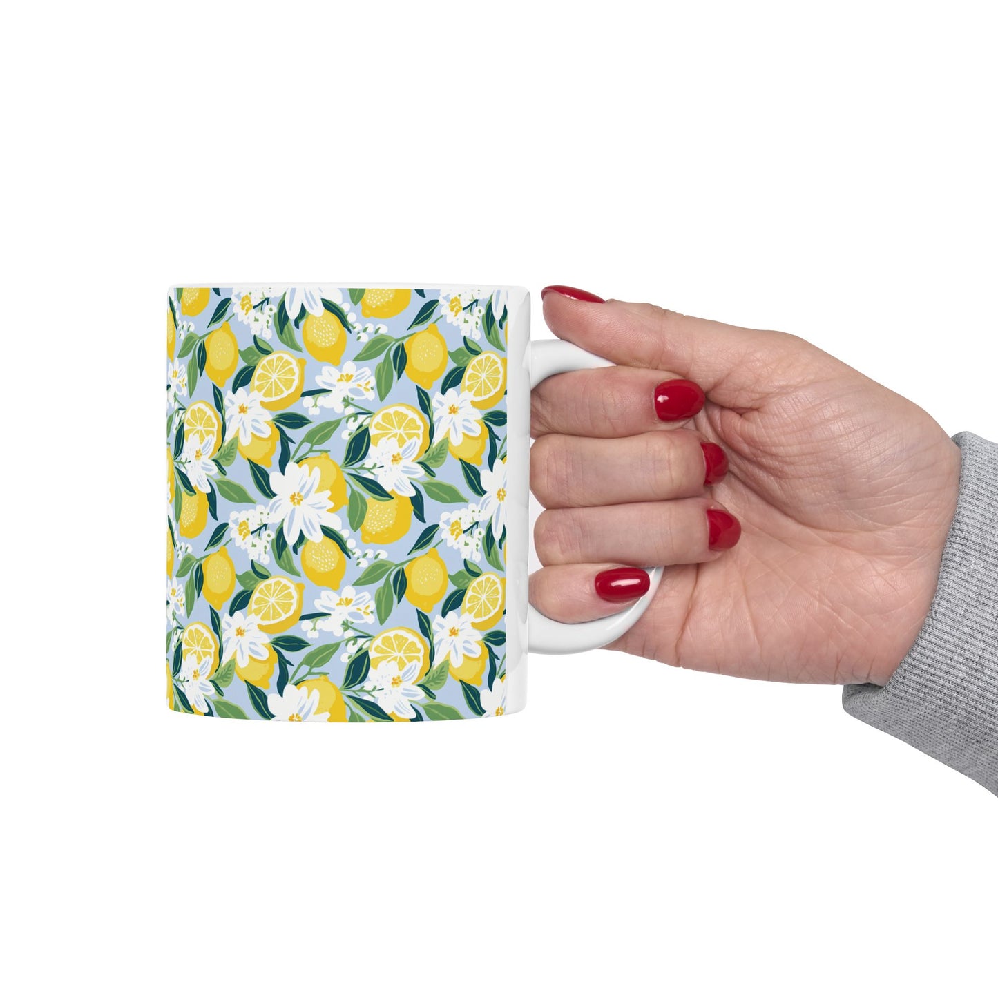 Cute Spring Lemon Lime Coffee Mug (11oz)