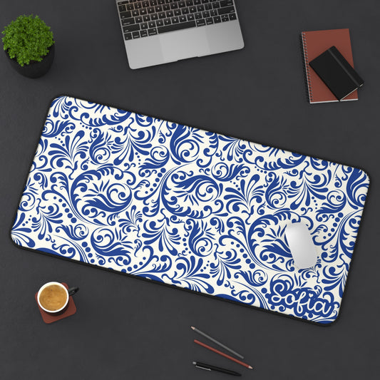 Elegant Personalized Desk Mat - Vintage Themed Desk Mat - Custom Home Office Decor, Stylish Workstation Accessory, Ideal Gift for Students & Professionals