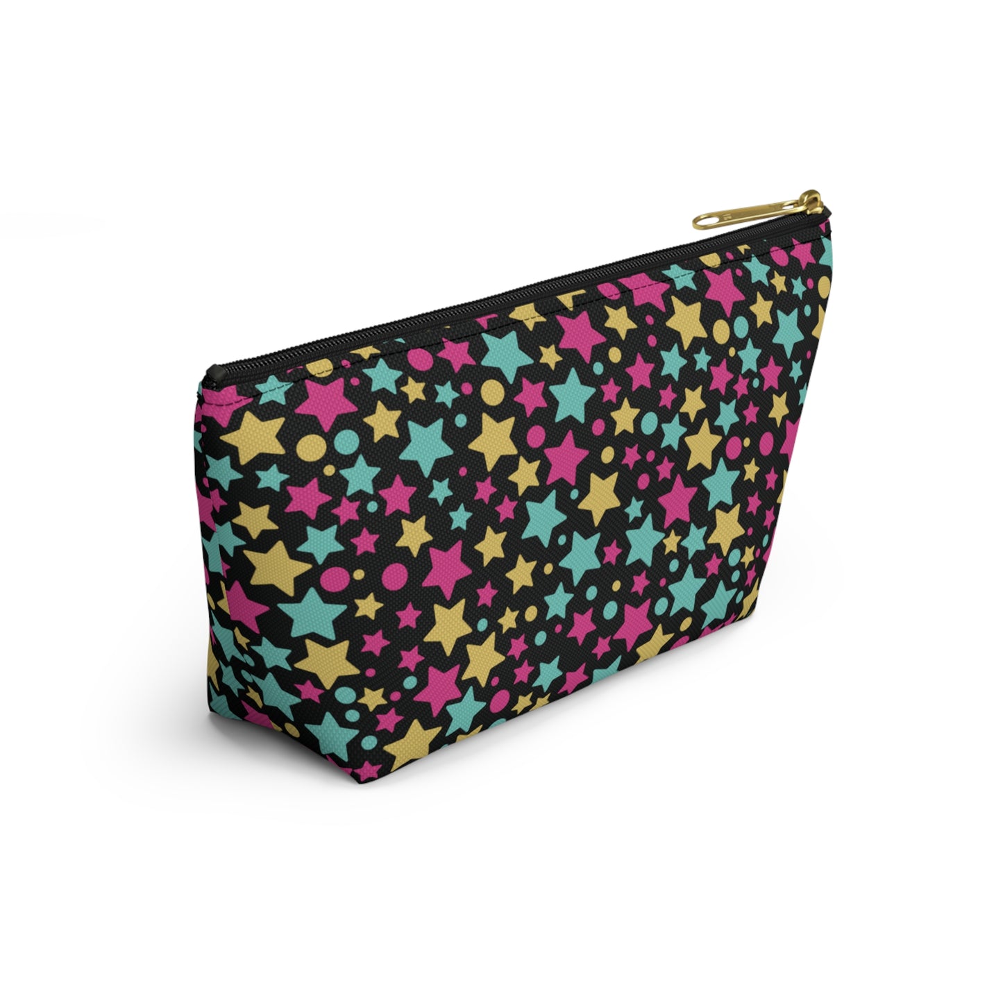 Personalized Pouch with Stars | Black Accesories Bag