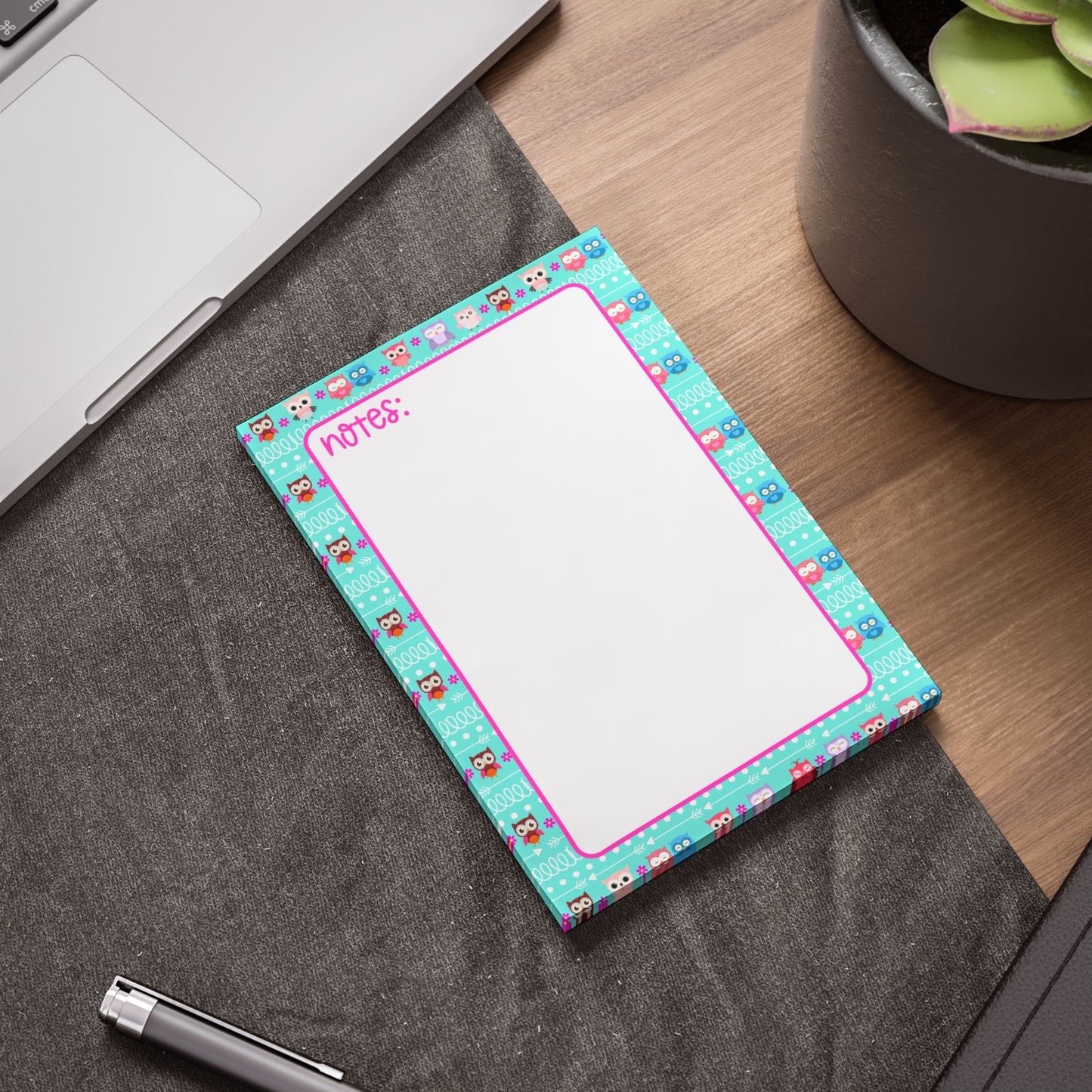 Cute Owl Note Pads for Fun Organization, Sticky Notes for Kids/Teachers, Gift for Students & Owl Lovers, Perfect for School/Office
