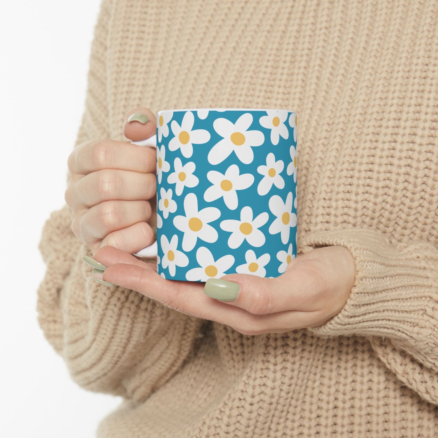 Cute Retro Flowers Coffee Mug (11oz)