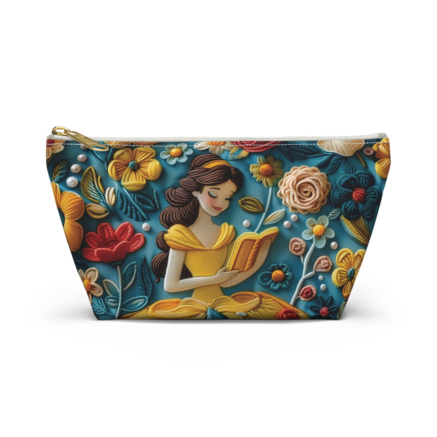 Disney Princess Belle Reading Floral Pouch | Princess Belle Accesories Bag