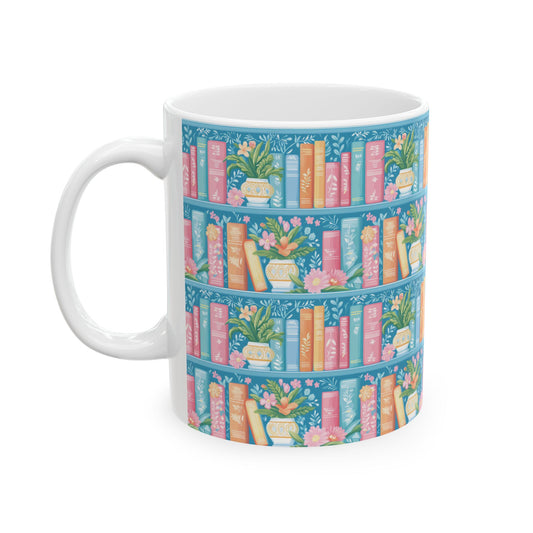 Cute Spring Flowers Booklover Coffee Mug (11oz)