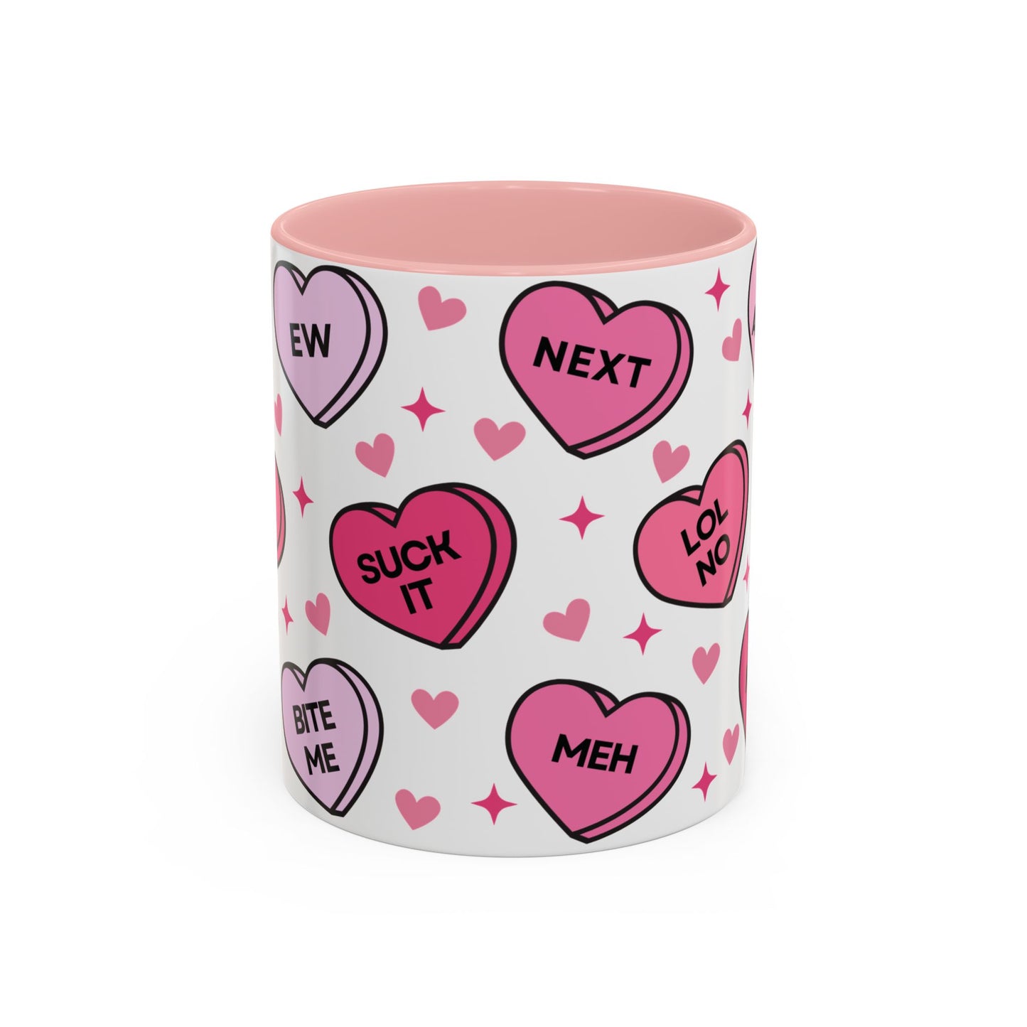 Cute Pink Valentine Humor Coffee Mug (11oz)